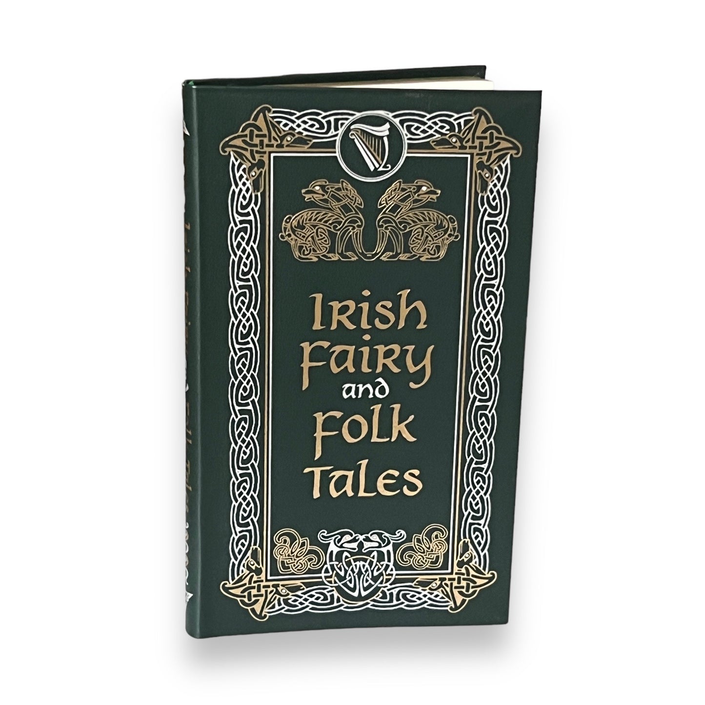 A TREASURY OF IRISH Fairy and Folk Tales - Collectible Deluxe Gift Pocket Size 7"X4" Edition - Flexi Bound Faux Leather Cover - Classic Book