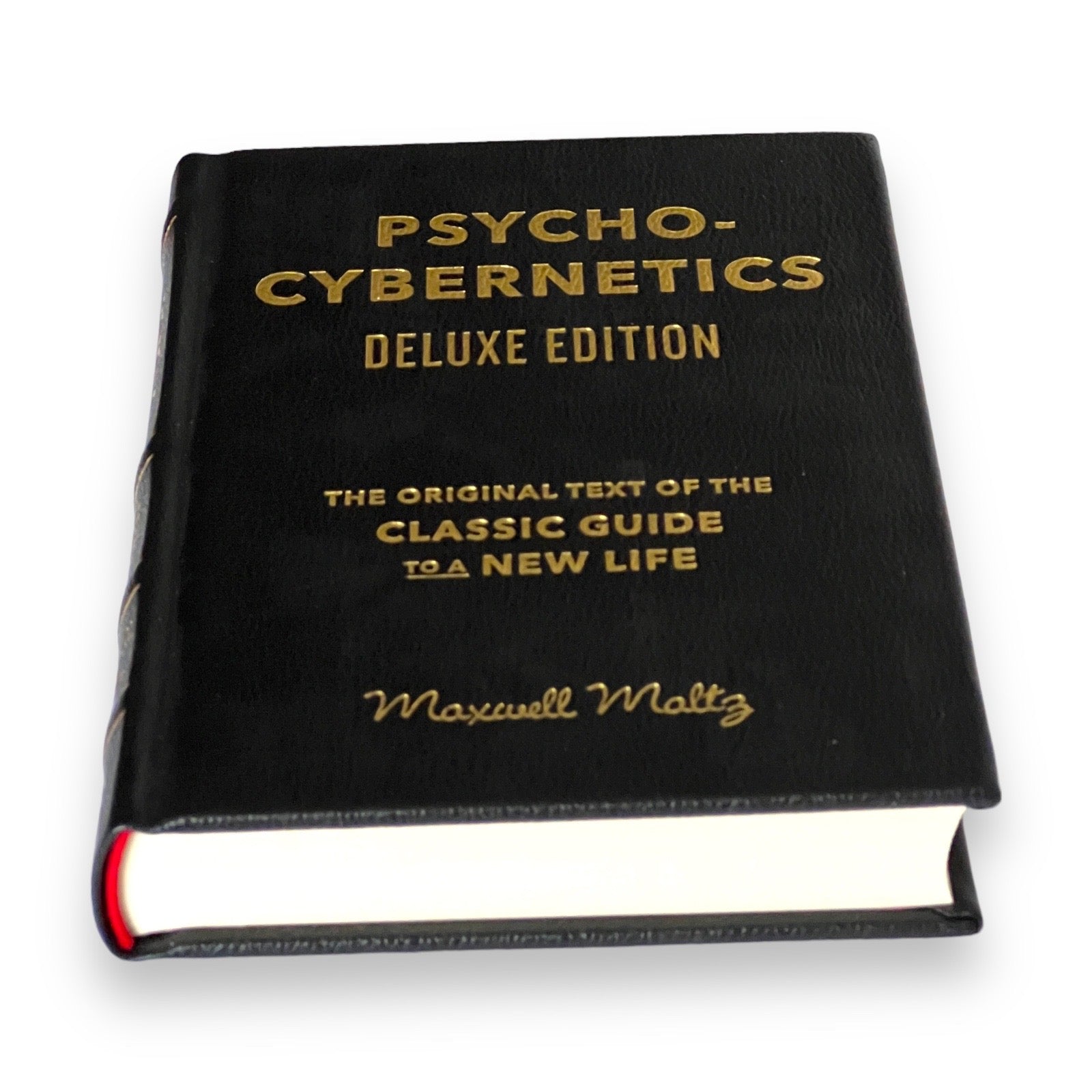 Psycho-Cybernetics by Maxwell Maltz - Collectible Leather Bound Hardcover