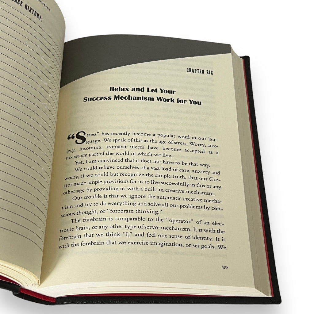 2-Book Set: THINK And GROW Rich Napoleon Hill & PSYCHO-Cybernetics Maxwell Maltz - Collectible Leather Bound Hardcover