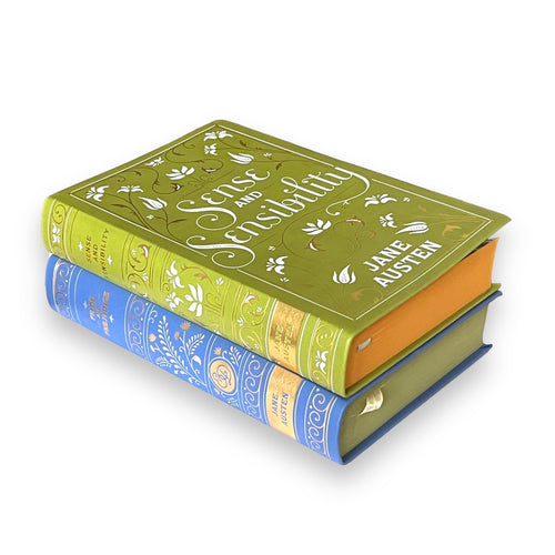2-Book Set: Pride And Prejudice & Sense And Sensibility by Jane Austen - Collectible Flexi Bound Faux Leather Cover