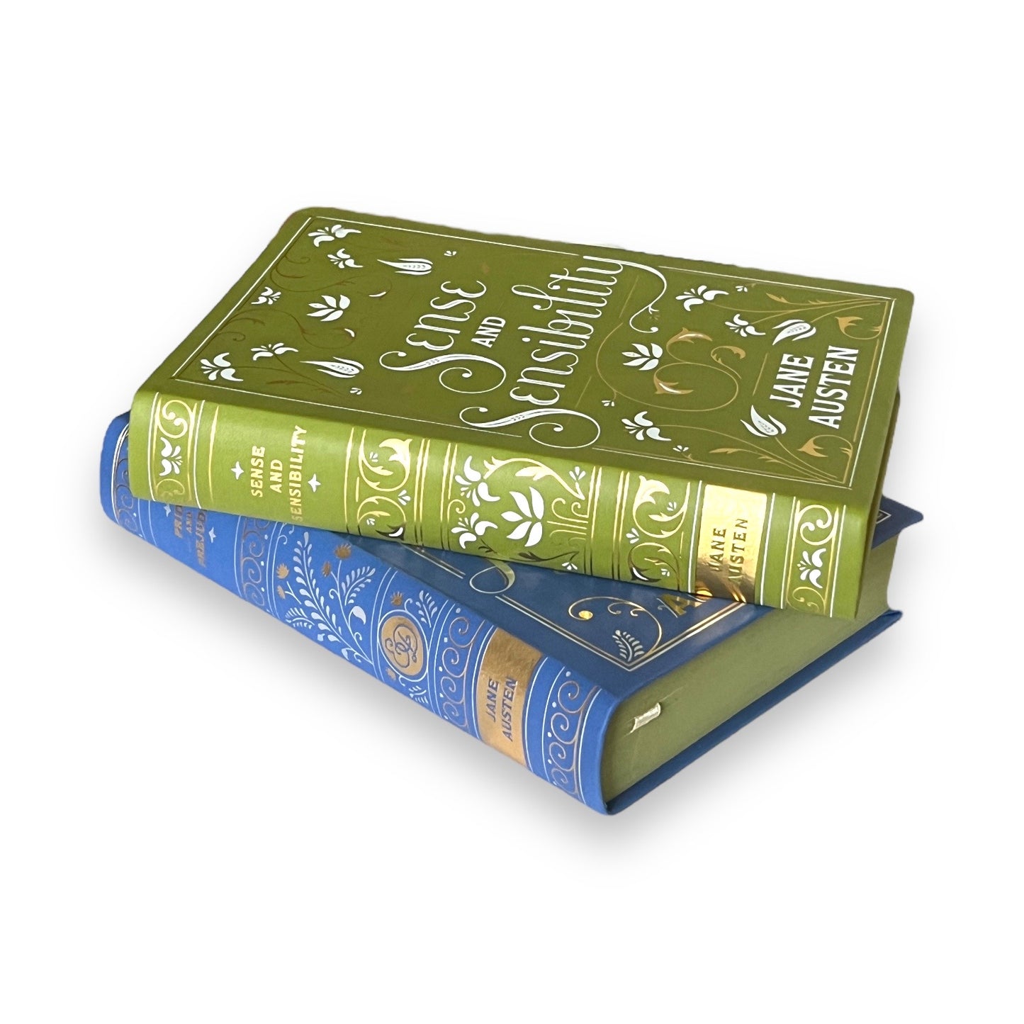 2 Books Set by Jane Austen: PRIDE And PREJUDICE & SENSE And Sensibility - Collectible Special Edition - Flexi Bound Faux Leather Cover