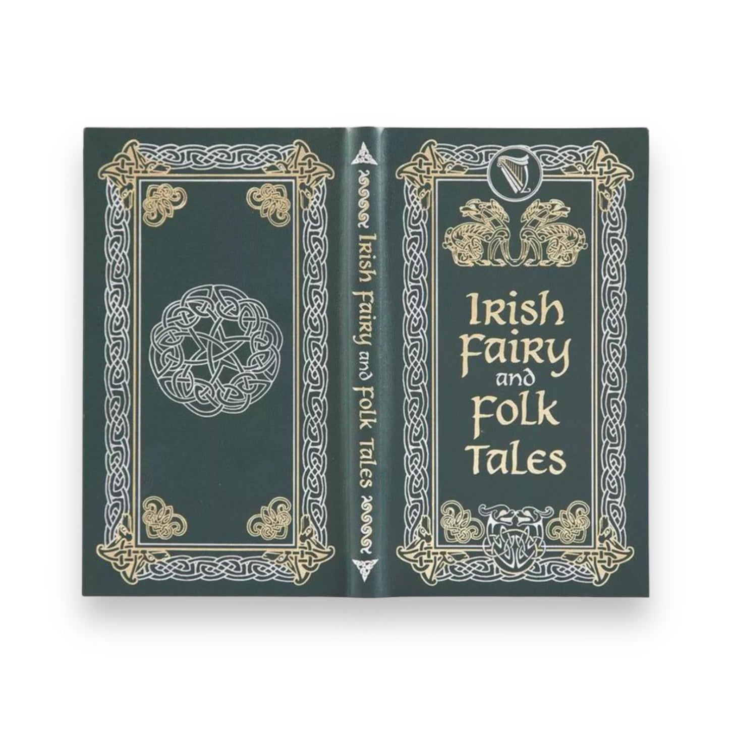 A TREASURY OF IRISH Fairy and Folk Tales - Collectible Deluxe Gift Pocket Size 7"X4" Edition - Flexi Bound Faux Leather Cover - Classic Book