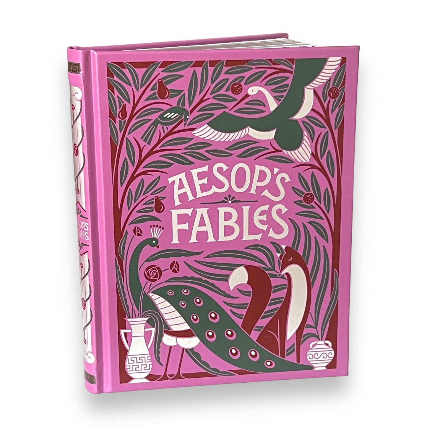 AESOP'S ILLUSTRATED FABLES Fairy Tales - Collectible Deluxe Special Gift Edition - Leather Bound Hardcover - Best Seller - Classic Book