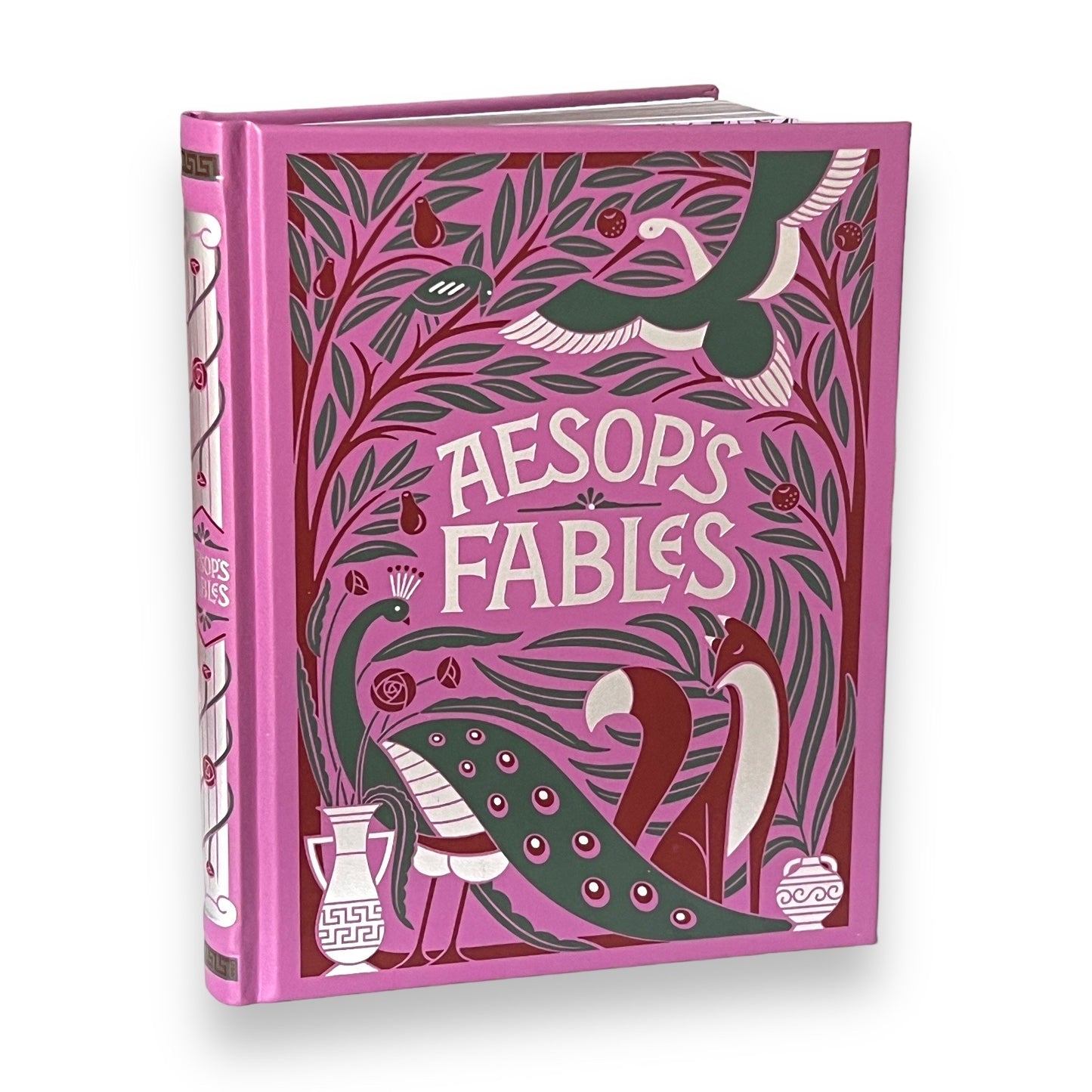 AESOP'S ILLUSTRATED FABLES Fairy Tales - Collectible Deluxe Special Gift Edition - Leather Bound Hardcover - Best Seller - Classic Book