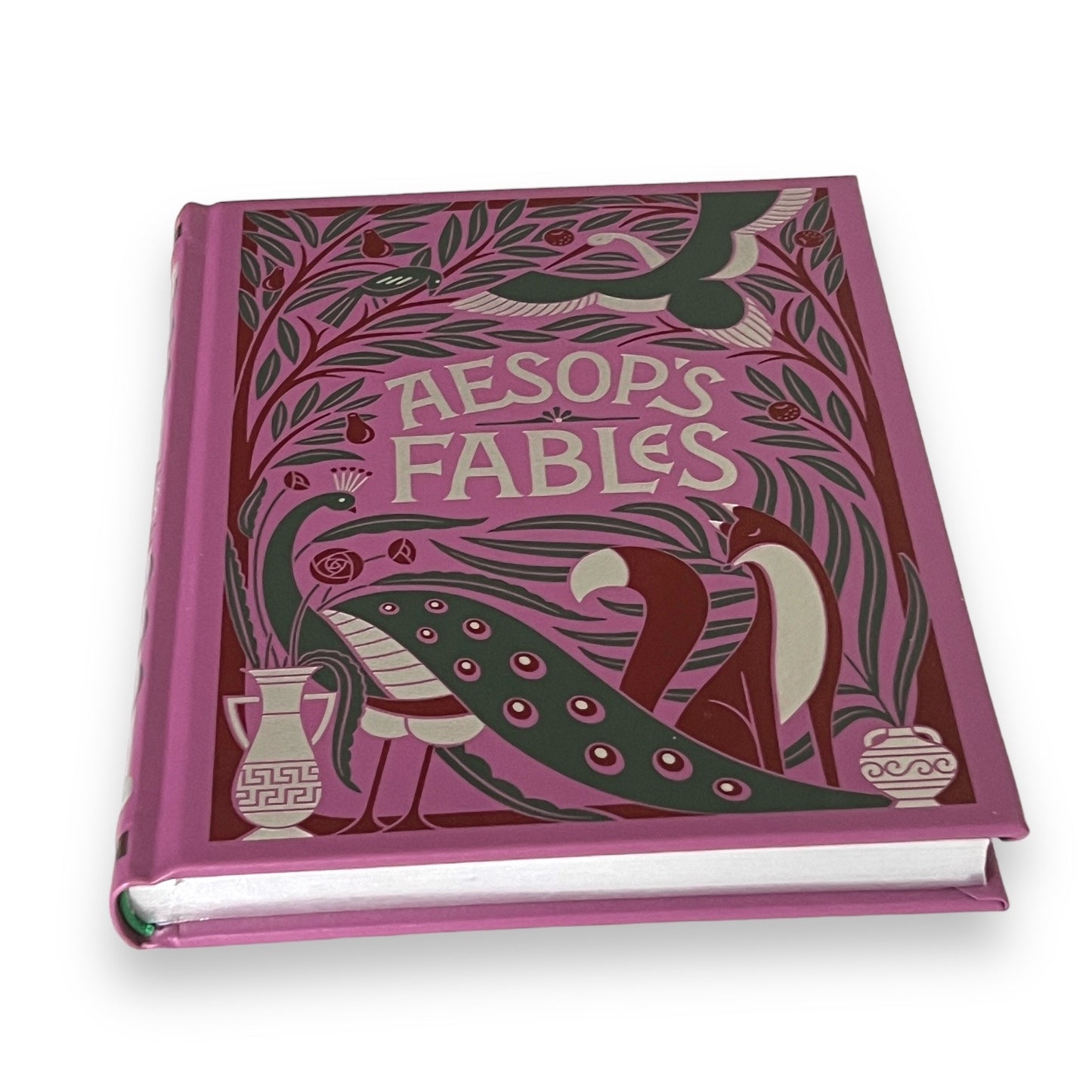 AESOP'S ILLUSTRATED FABLES Fairy Tales - Collectible Deluxe Special Gift Edition - Leather Bound Hardcover - Best Seller - Classic Book