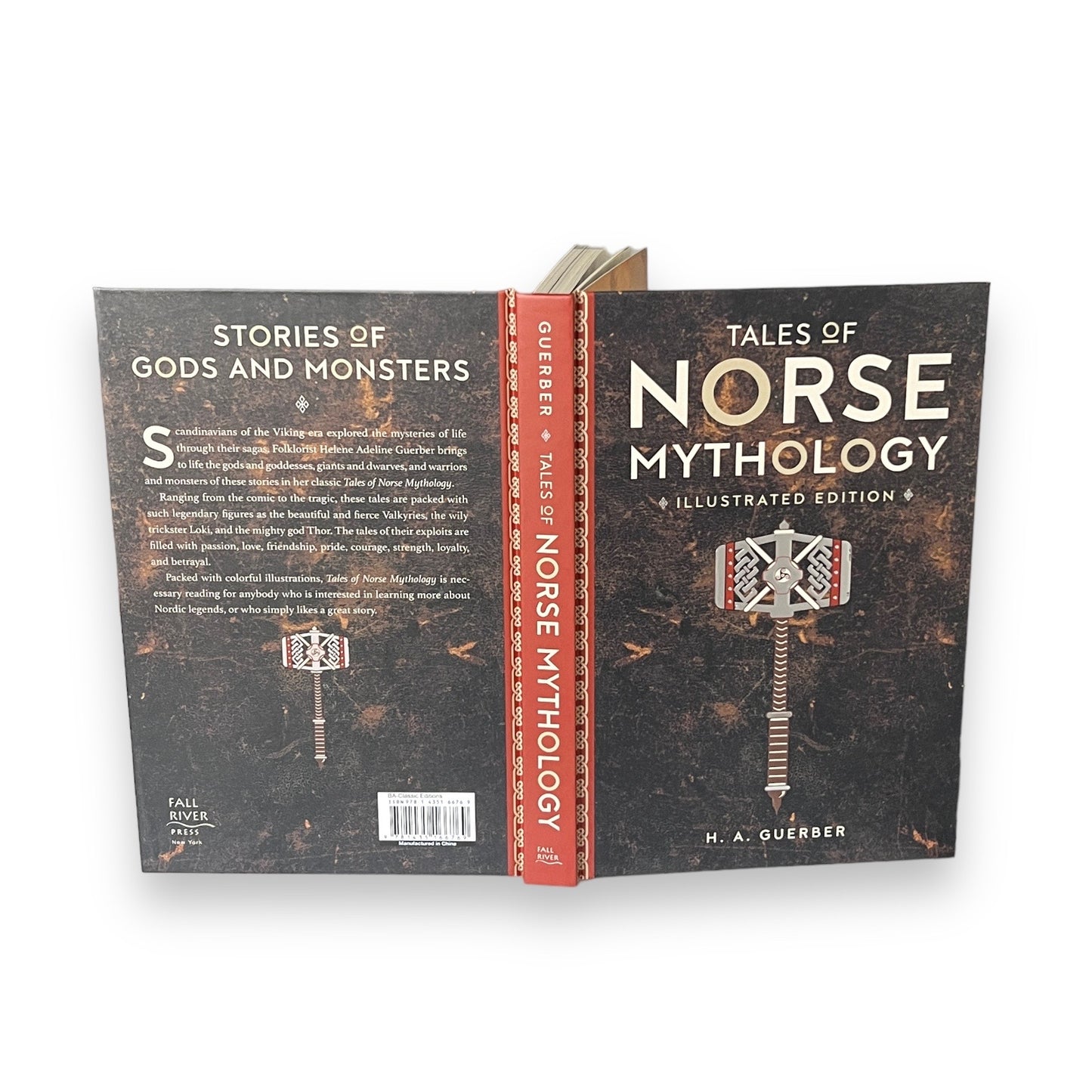 Illustrated TALES Of NORSE MYTHOLOGY by Helen Guerber - Collectible Deluxe Gift Edition - Hardcover - Best Seller - Classic Book