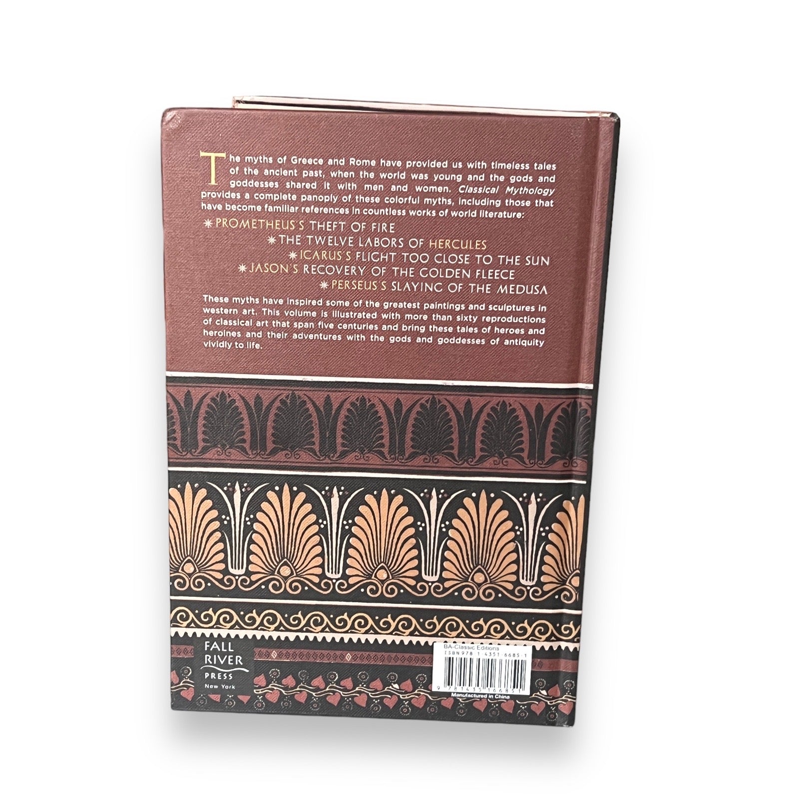 Classical Mythology: Illustrated Edition by H.A. Guerber - Full-Color Deluxe Hardcover