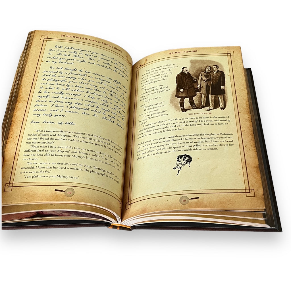 The Illustrated Adventures of Sherlock Holmes by Arthur Conan Doyle - Collectible Hardcover