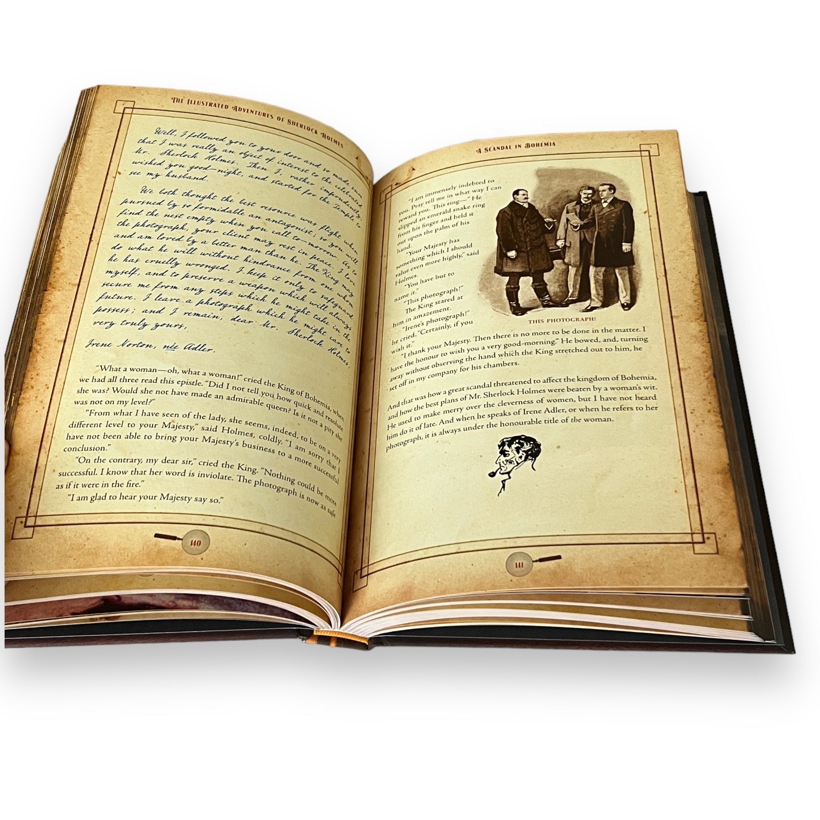 The Illustrated Adventures of Sherlock Holmes by Arthur Conan Doyle - Collectible Hardcover