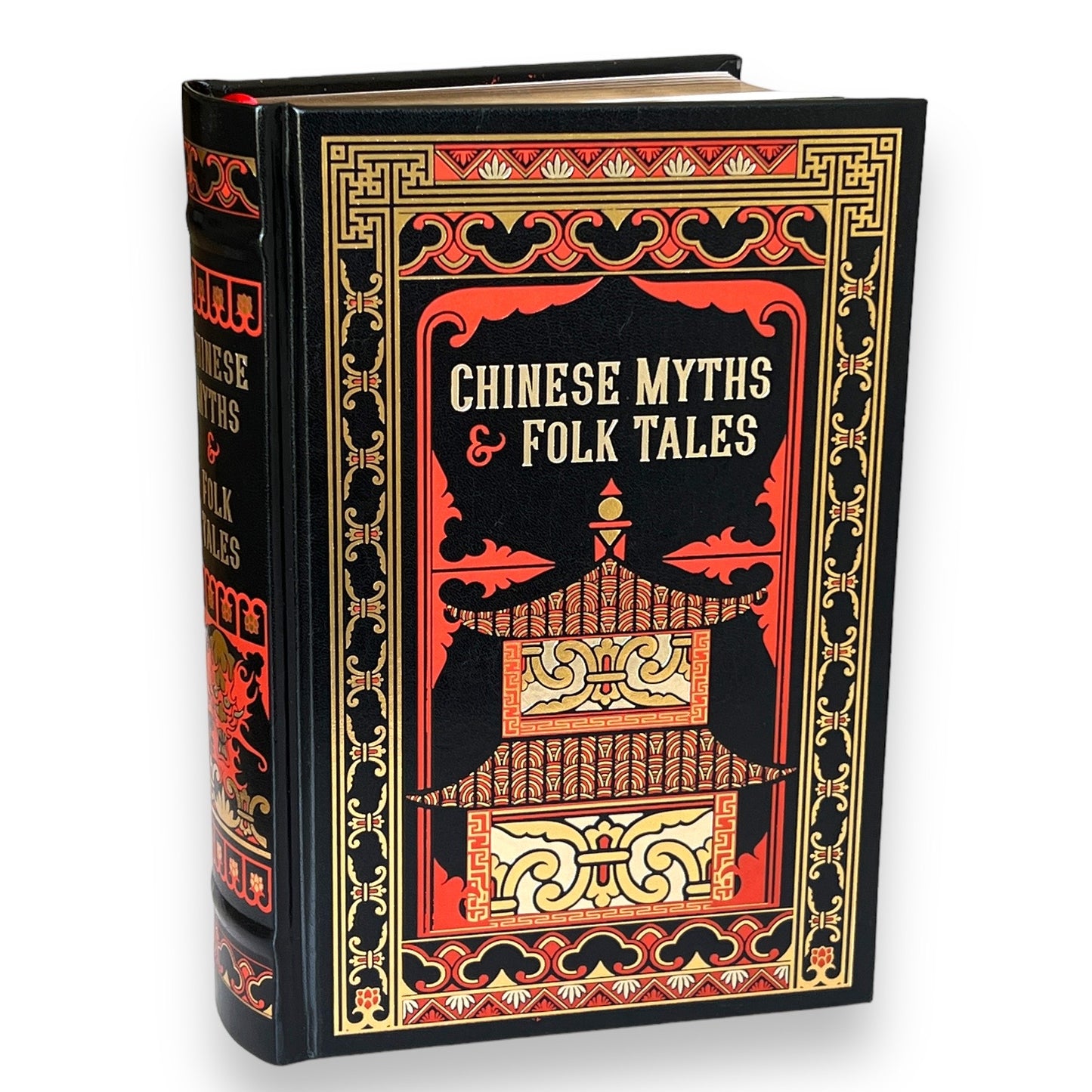 CHINESE MYTHS And FOLK Tales - Collectible Deluxe Special Gift Edition - Leather Bound Hardcover - Best Seller - Classic Book