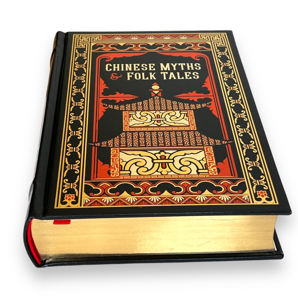 CHINESE MYTHS And FOLK Tales - Collectible Deluxe Special Gift Edition - Leather Bound Hardcover - Best Seller - Classic Book