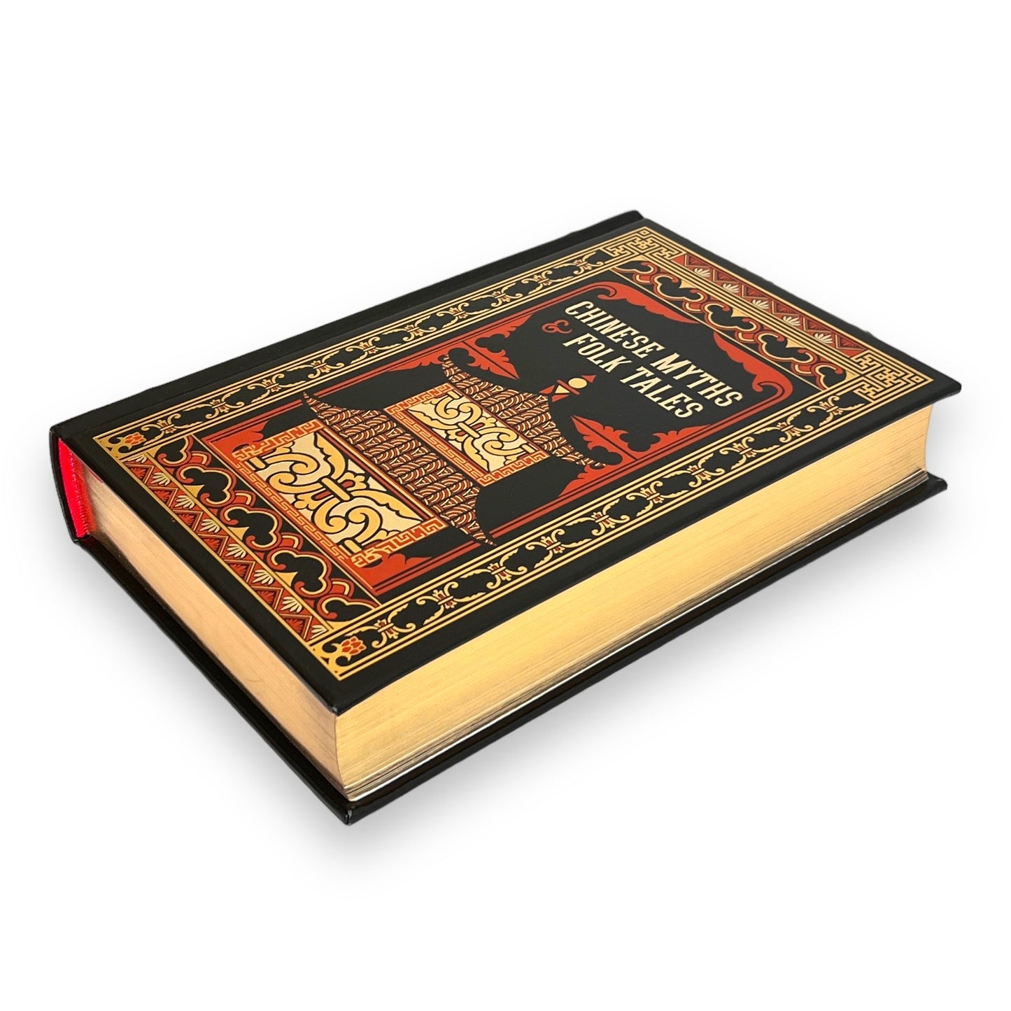 CHINESE MYTHS And FOLK Tales - Collectible Deluxe Special Gift Edition - Leather Bound Hardcover - Best Seller - Classic Book