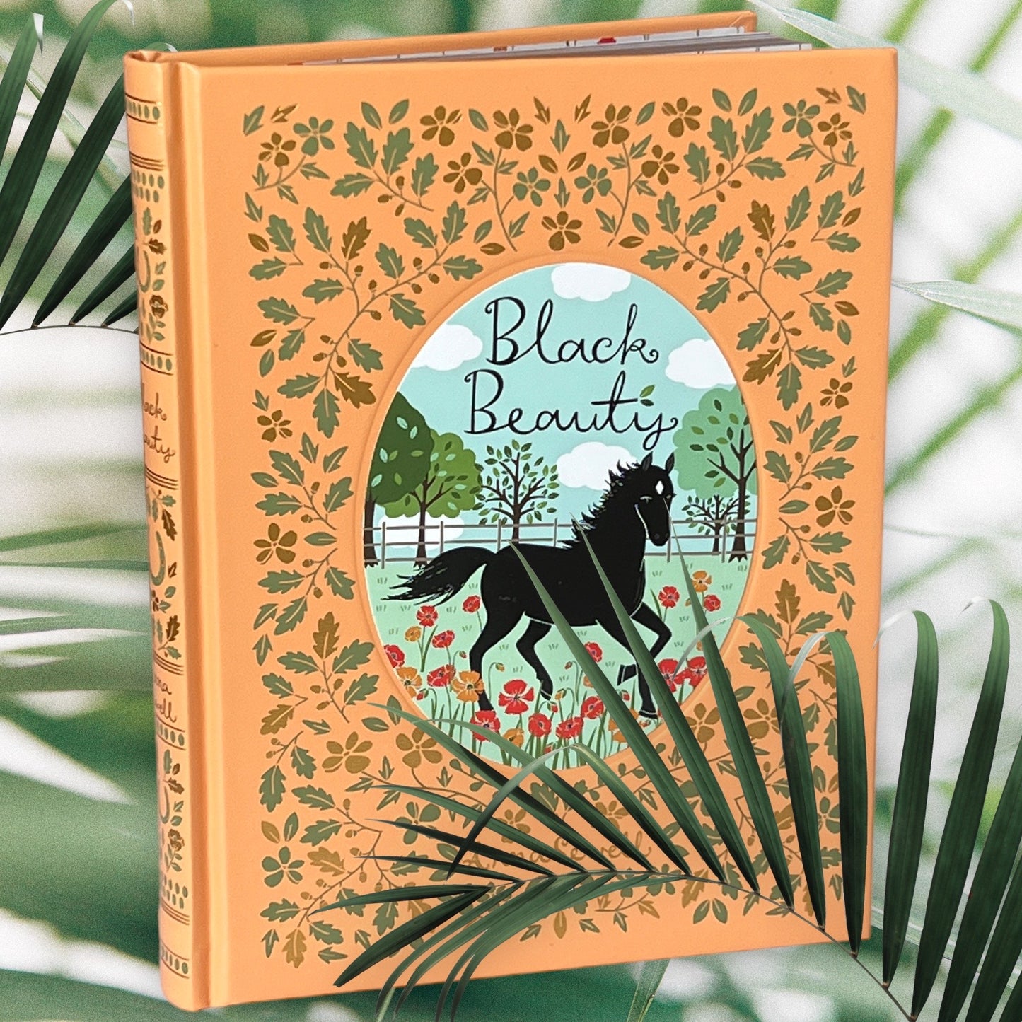 BLACK BEAUTY by Anna Sewell - Collectible Deluxe Special Illustrated Gift Edition - Leather Bound Hardcover - Classic Book