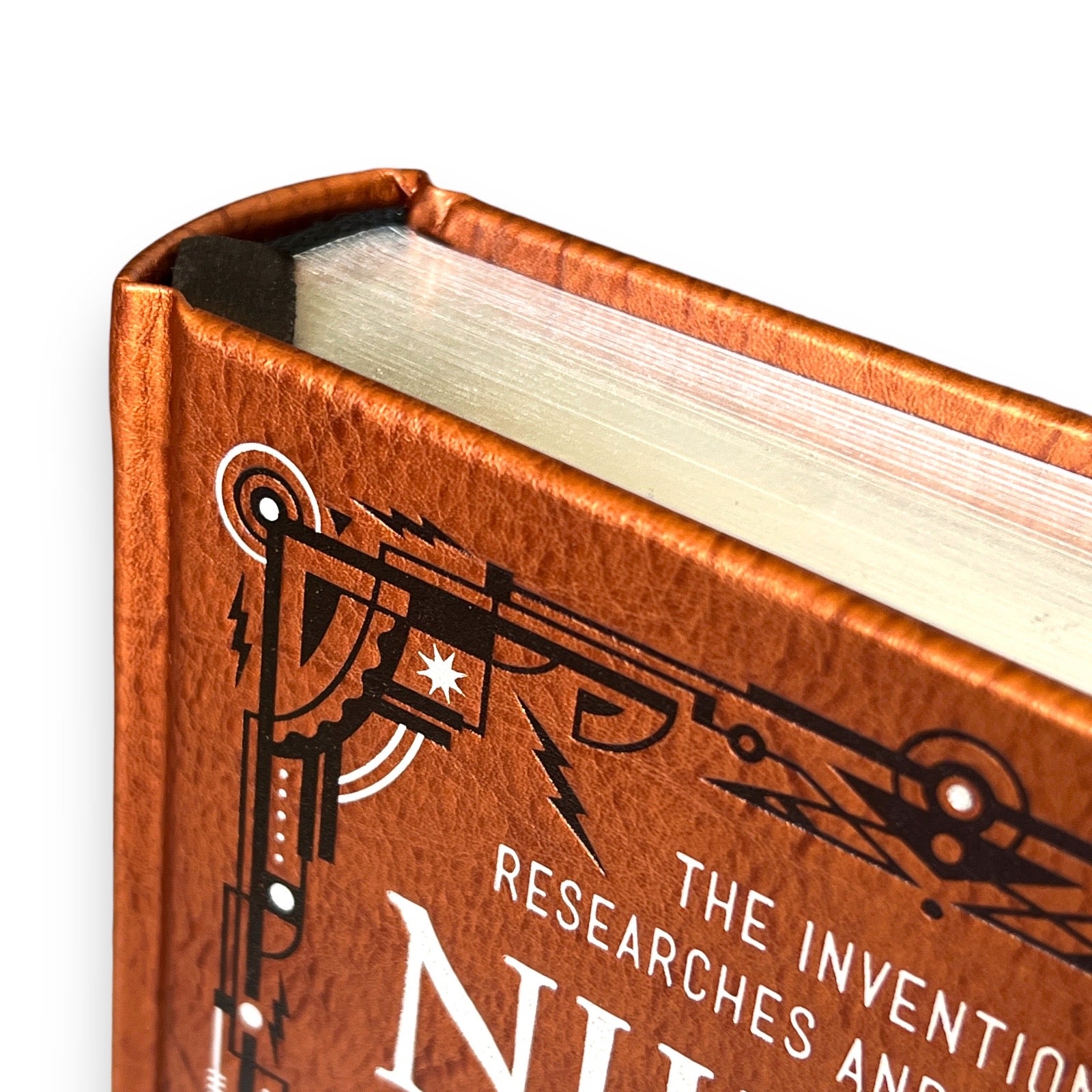 Nikola Tesla: Inventions, Researches, Writings - Collectible Leather Bound Hardcover