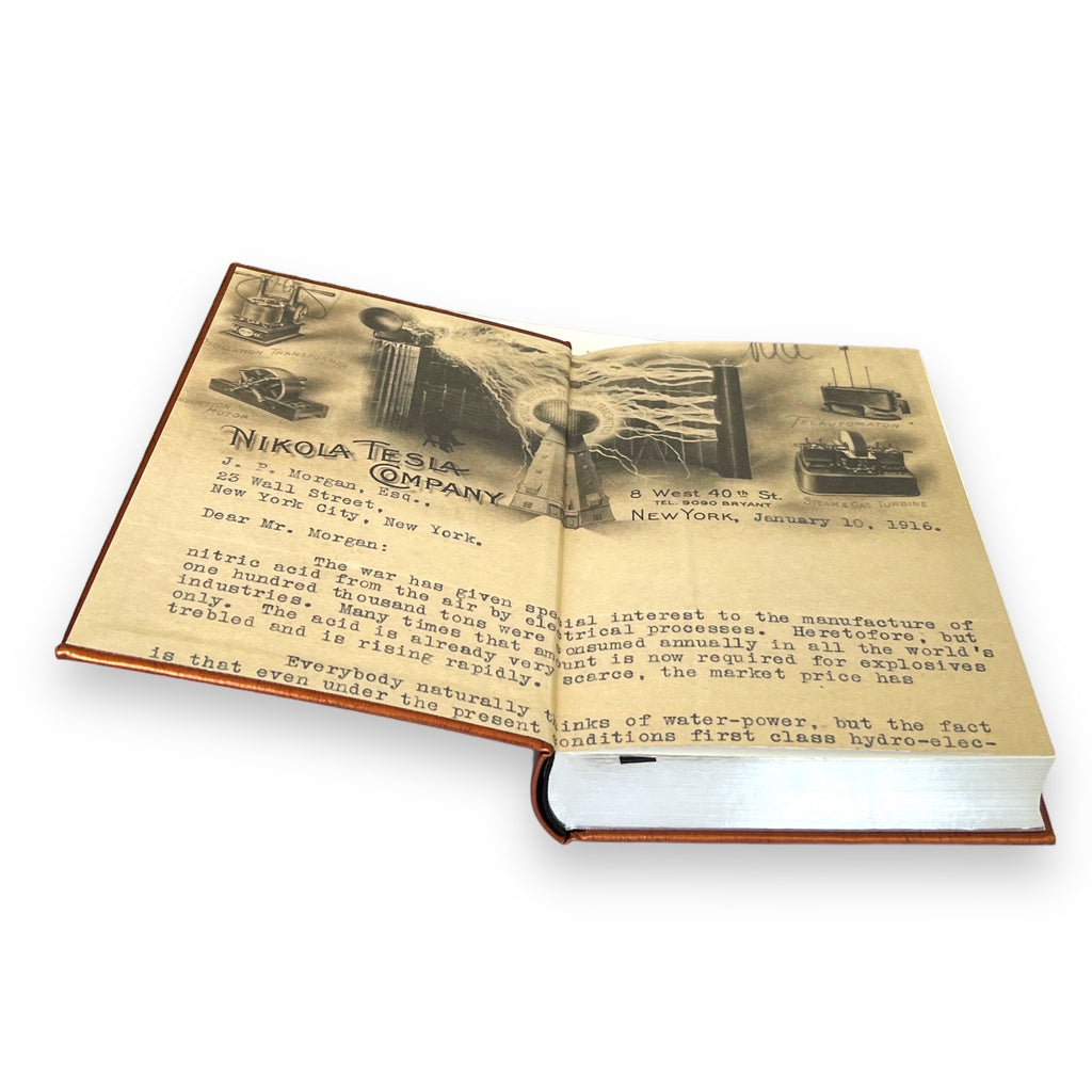 Nikola Tesla: Inventions, Researches, Writings - Collectible Leather Bound Hardcover
