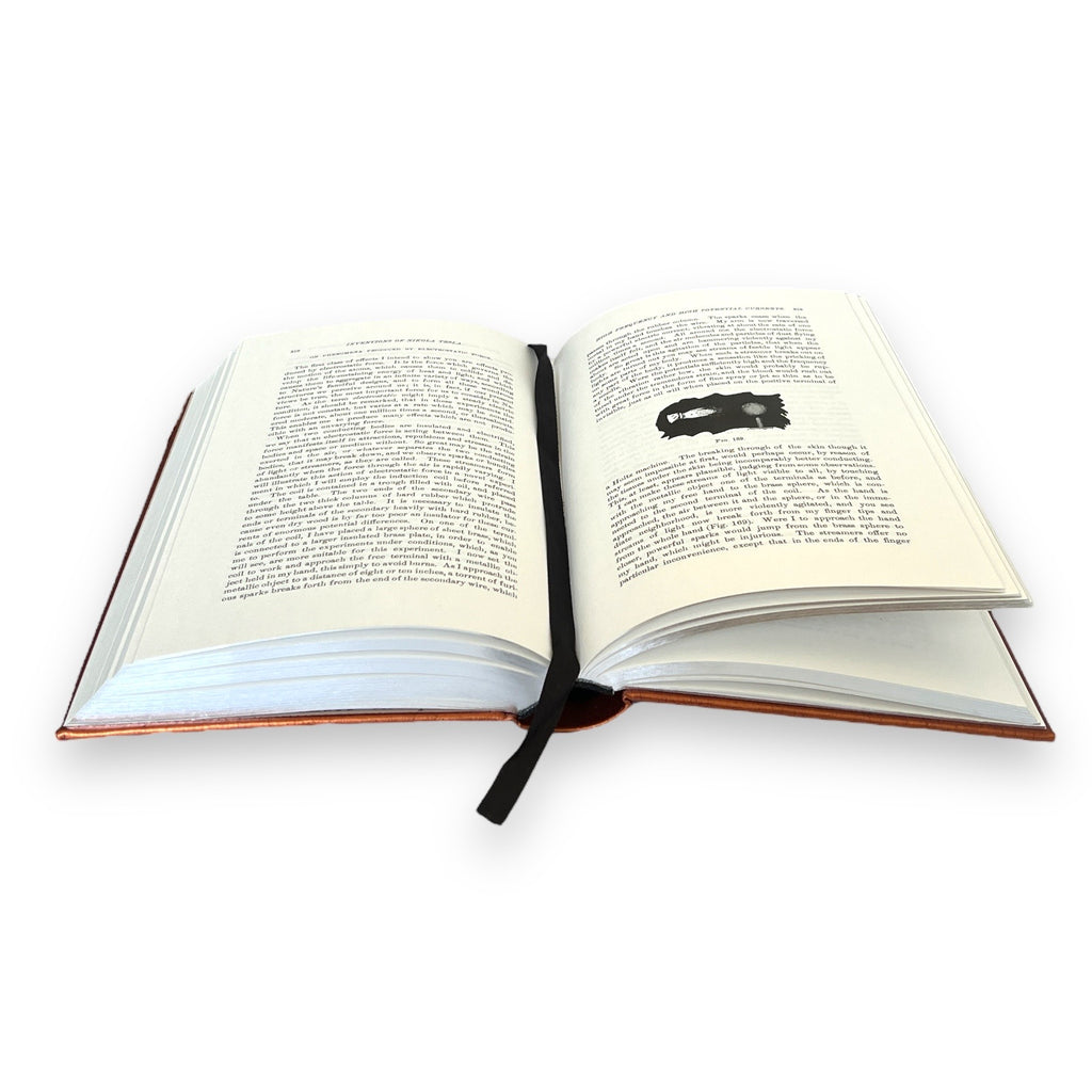 Nikola Tesla: Inventions, Researches, Writings - Collectible Leather Bound Hardcover