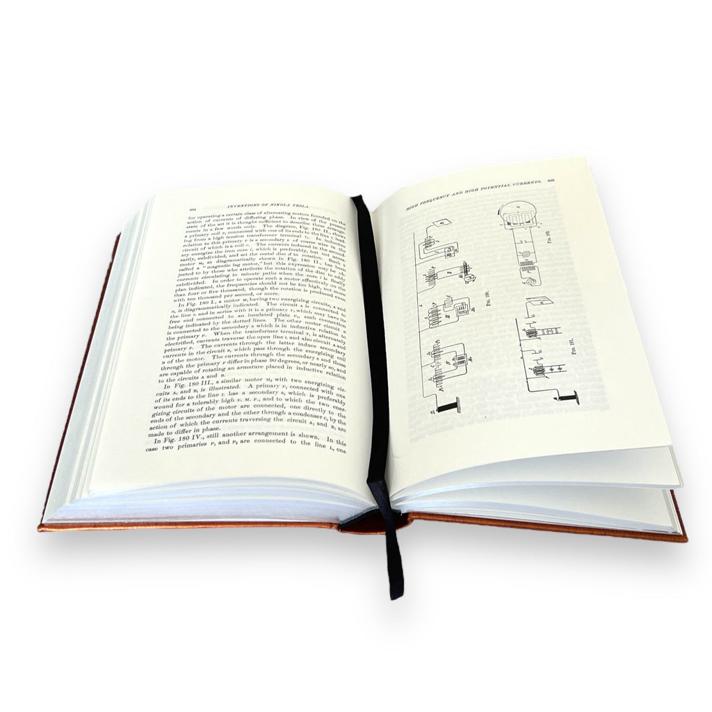 Nikola Tesla: Inventions, Researches, Writings - Collectible Leather Bound Hardcover