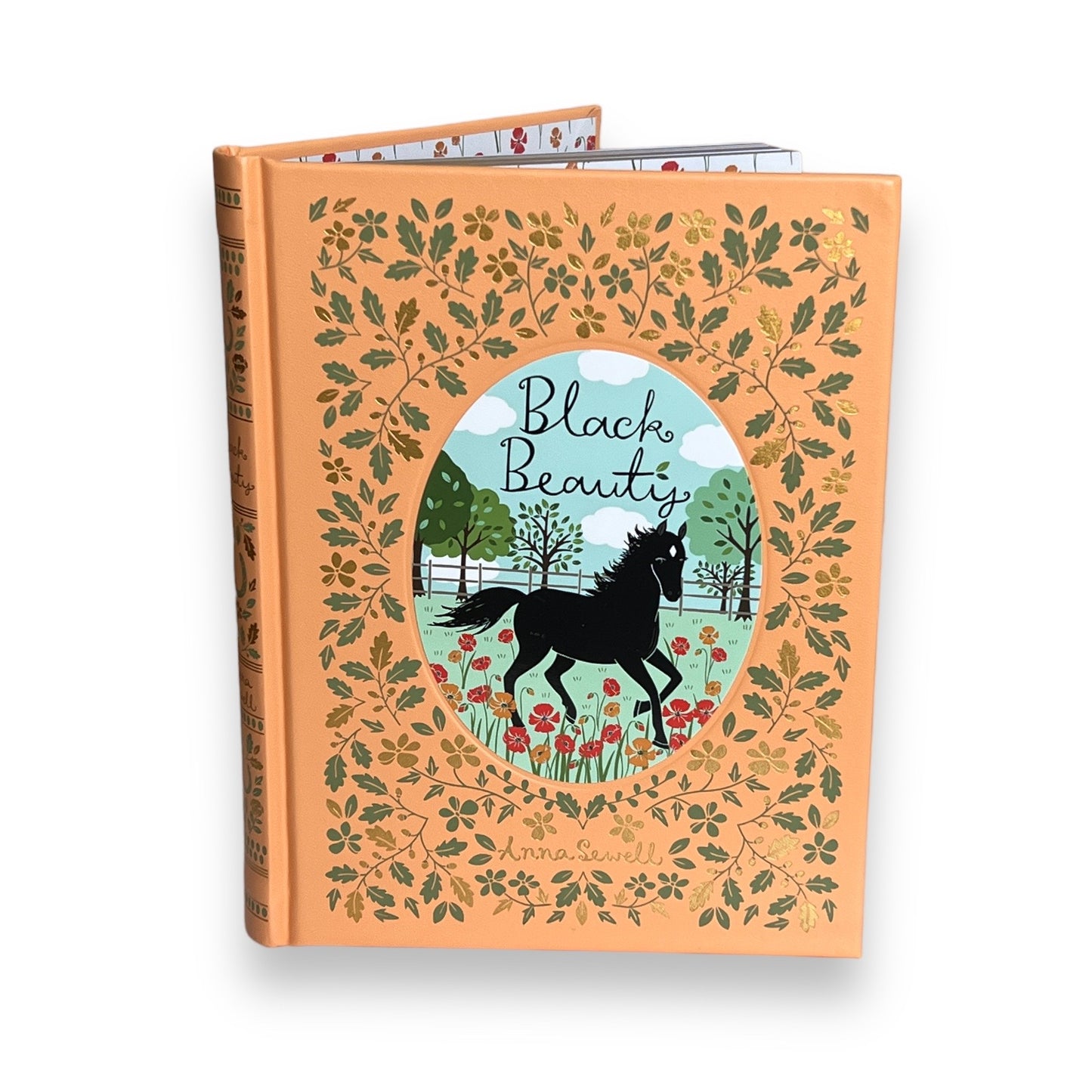 BLACK BEAUTY by Anna Sewell - Collectible Deluxe Special Illustrated Gift Edition - Leather Bound Hardcover - Classic Book