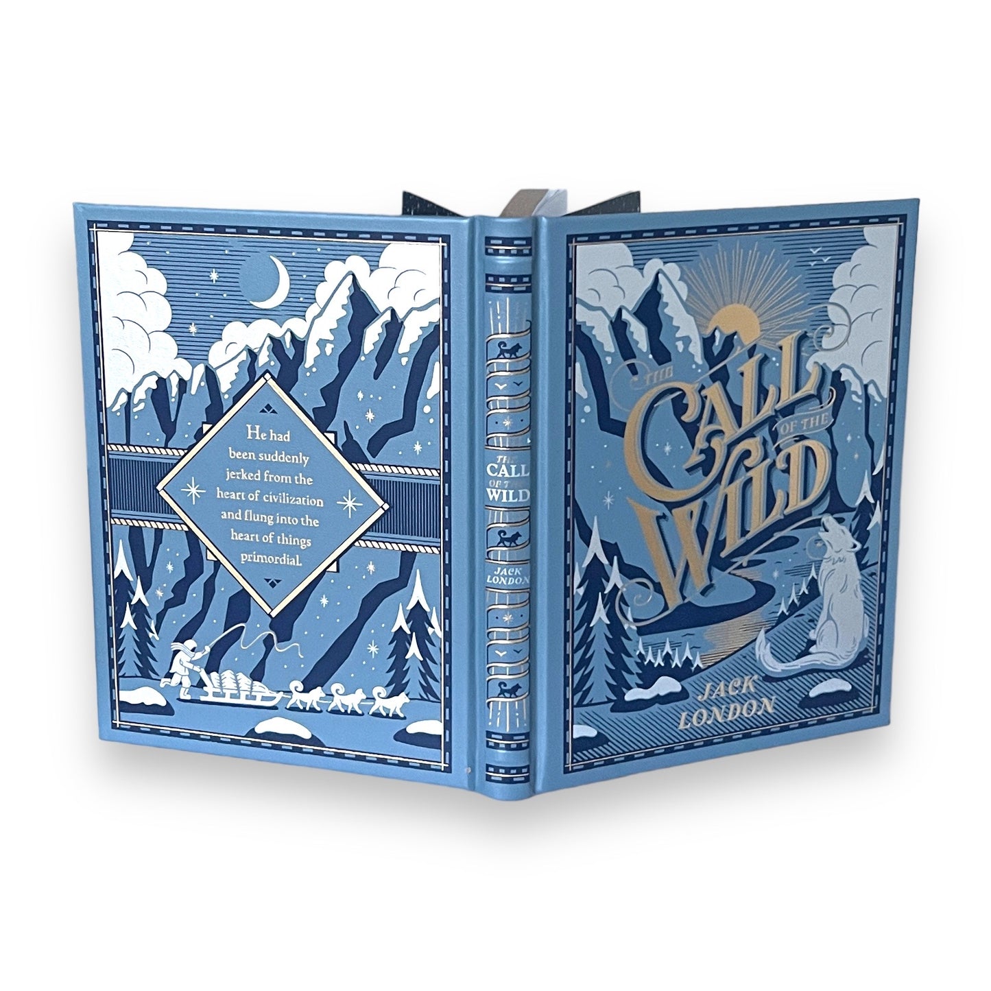 The Call Of The Wild by JACK LONDON - Collectible Deluxe Special Gift Edition - Leather Bound Hardcover - Classic Book