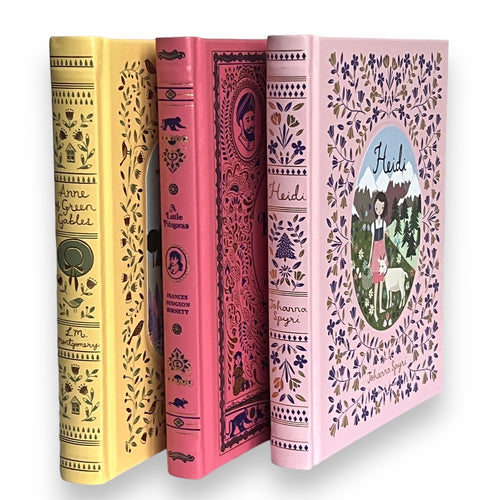 3-Book Set: Anne Of Green Gables, Heidi, A Little Princess  - Collectible Leather Bound Hardcover