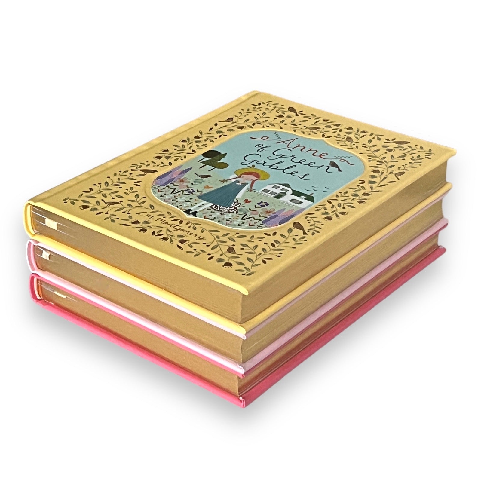 3-Book Set: Anne Of Green Gables, Heidi, A Little Princess  - Collectible Leather Bound Hardcover
