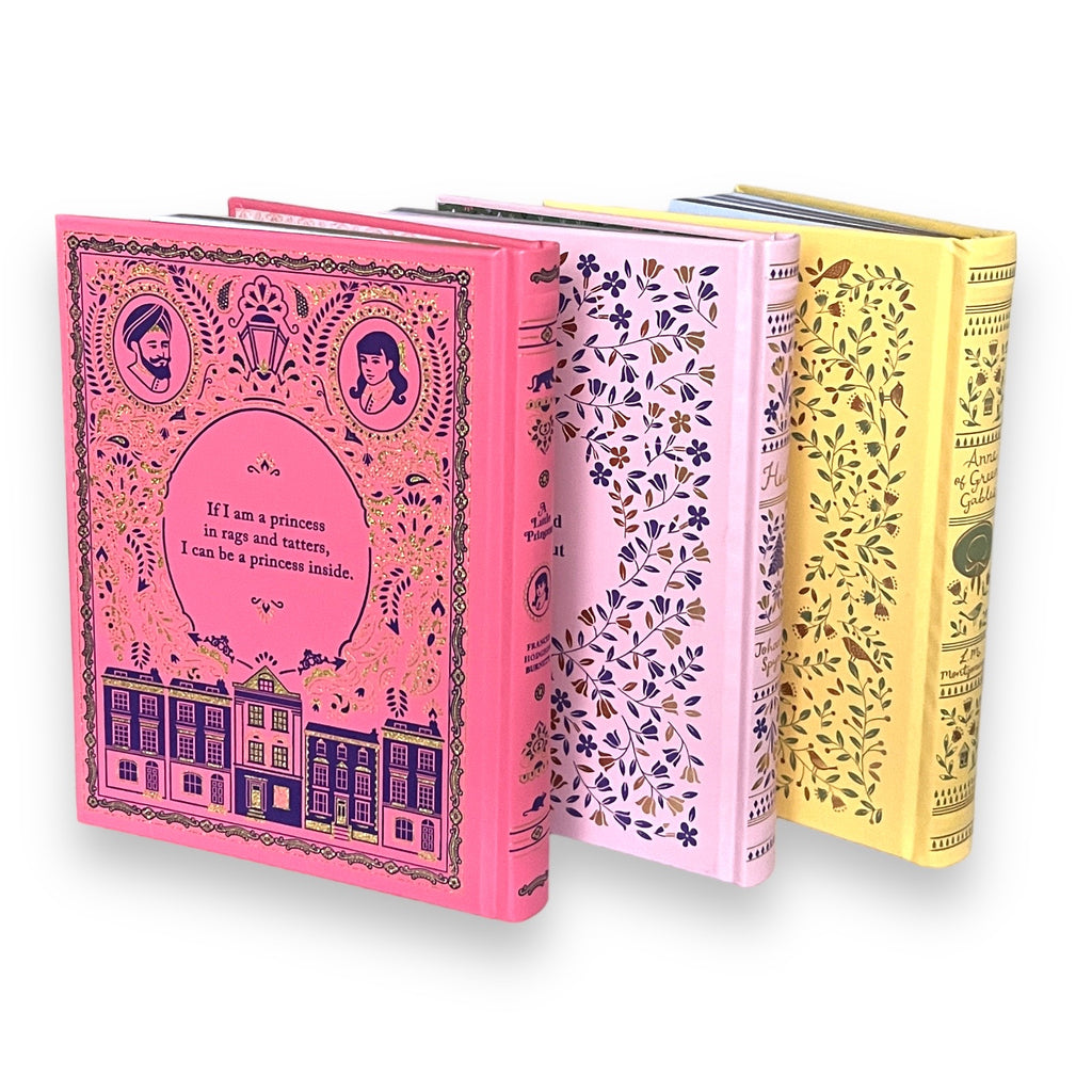 3-Book Set: Anne Of Green Gables, Heidi, A Little Princess  - Collectible Leather Bound Hardcover