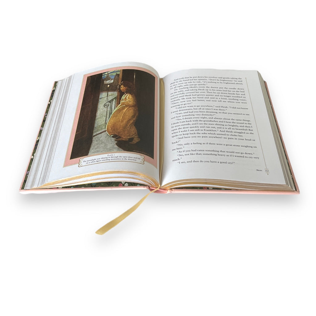 Heidi by Johanna Spyri - Collectible Illustrated Leather Bound Hardcover