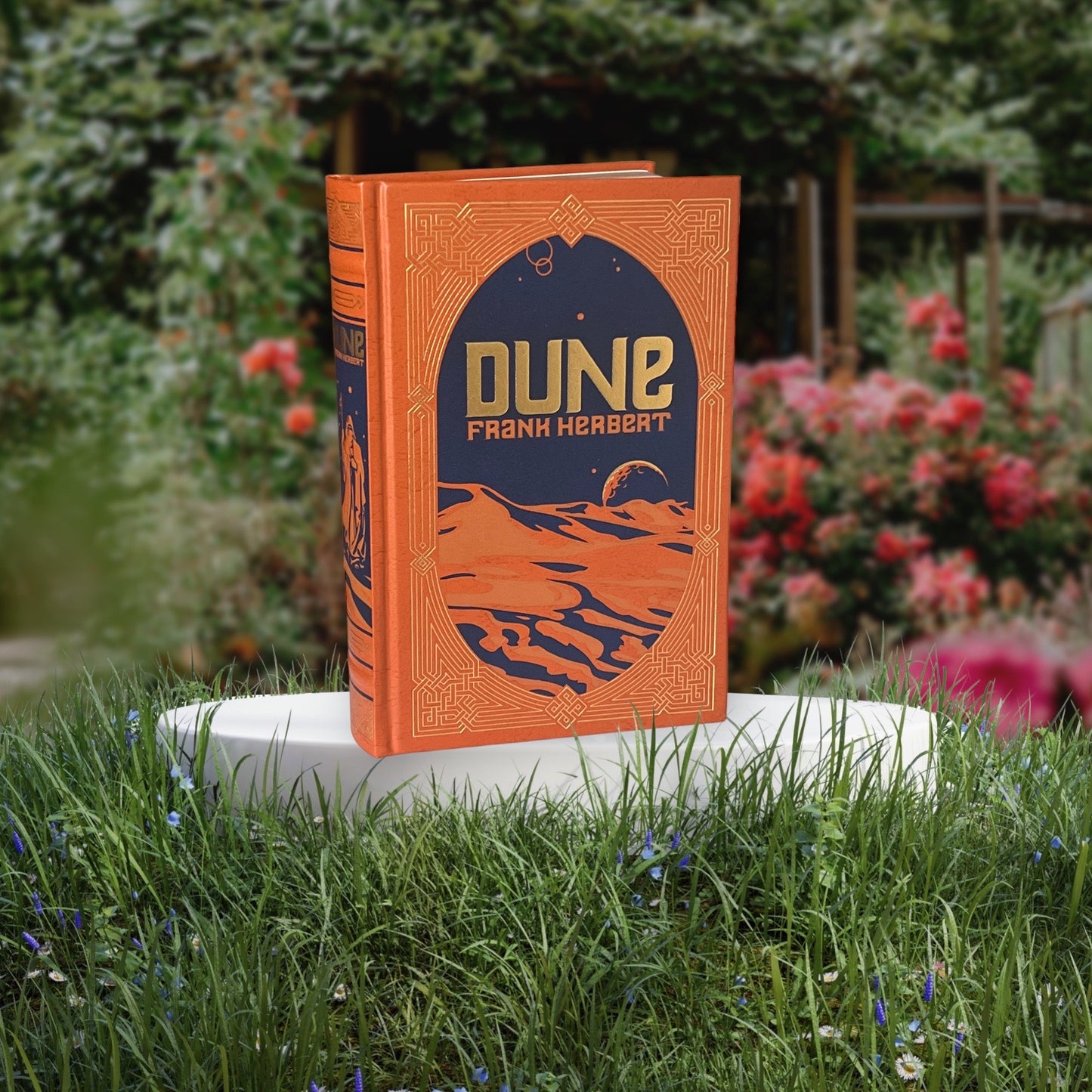 DUNE by Frank Herbert - Collectible Deluxe Special Gift Edition - Leather Bound Hardcover - Classic Book - Best Seller