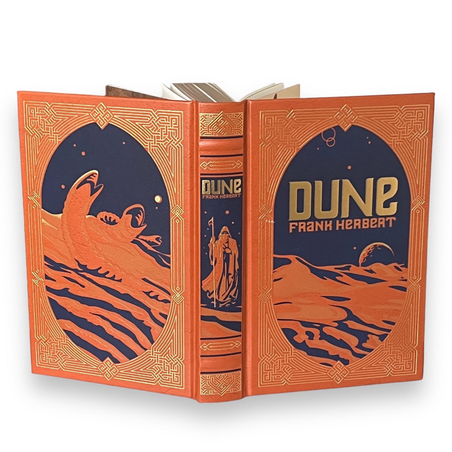 DUNE by Frank Herbert - Collectible Deluxe Special Gift Edition - Leather Bound Hardcover - Classic Book - Best Seller