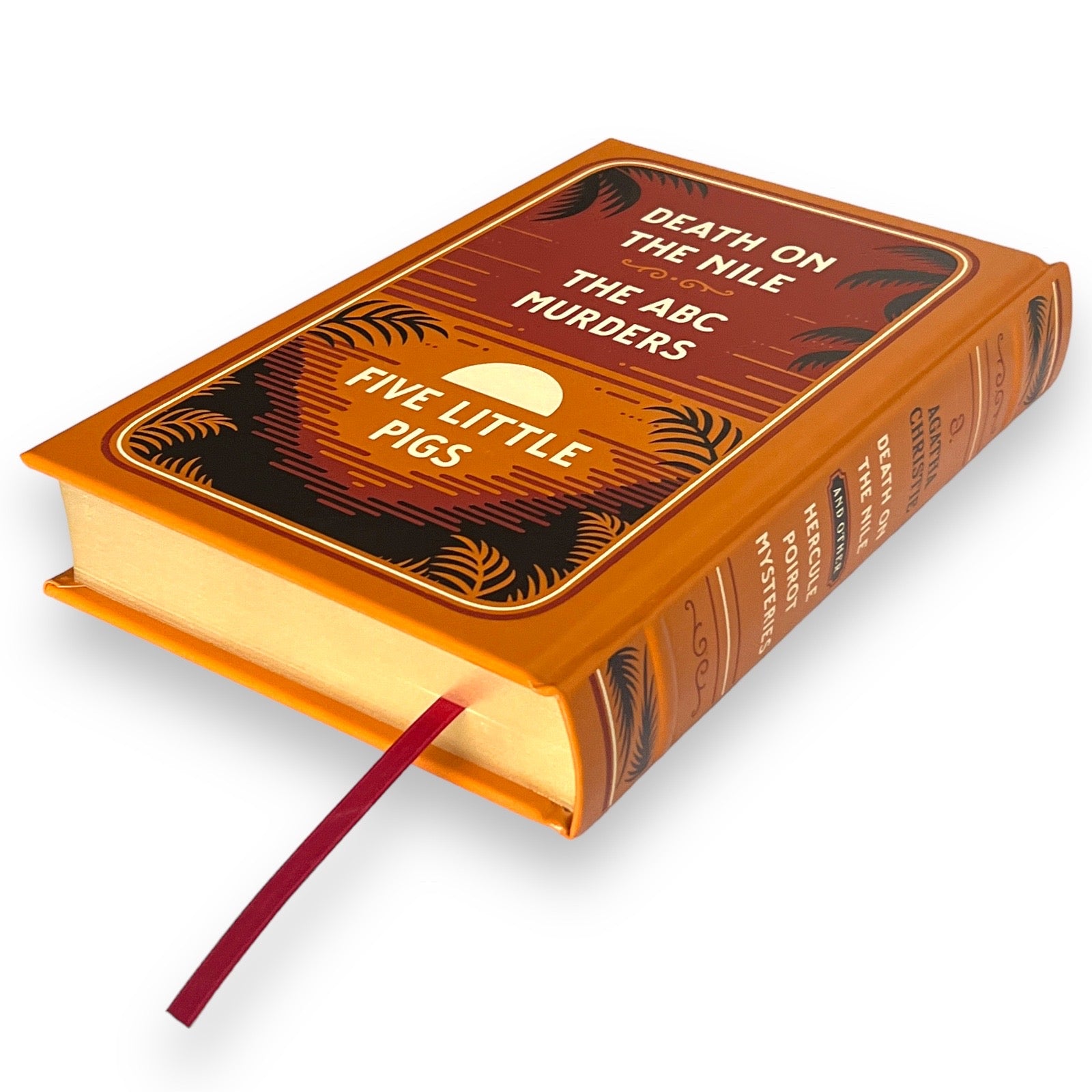 Death on the Nile & Other Mysteries by Agatha Christie - Collectible Leather Bound Hardcover