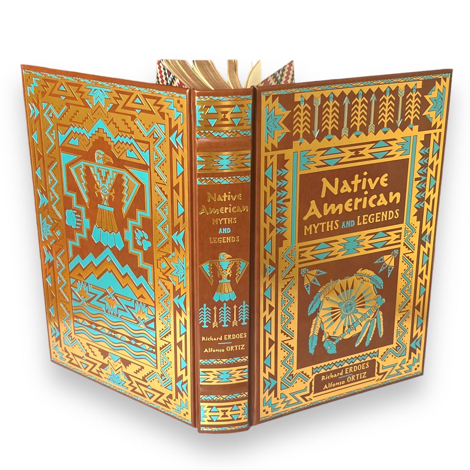 Native American Myths and Legends by Richard Erdoes - Collectible Leather Bound Hardcover
