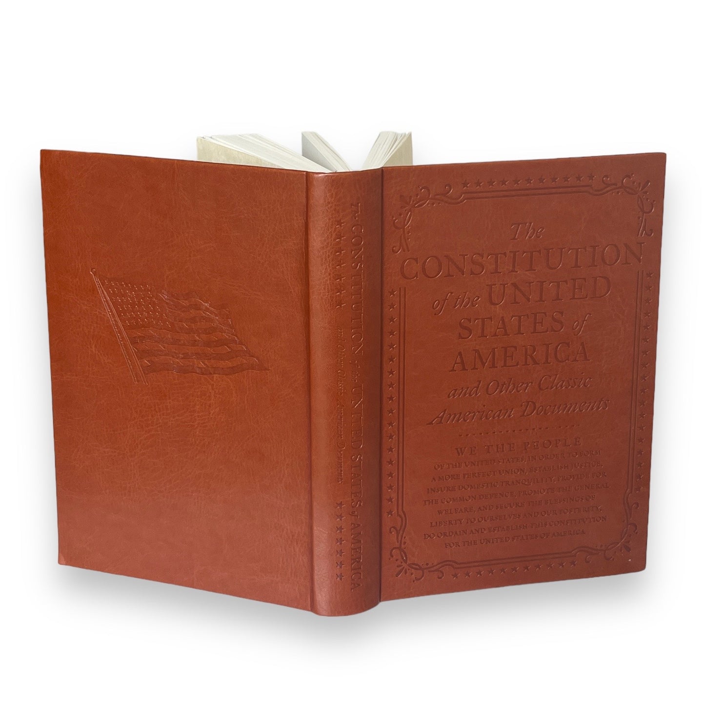 The CONSTITUTION Of The UNITED STATES Of America - Collectible Deluxe Special Gift Edition - Flexi Bound Faux Leather Cover - Classic Book