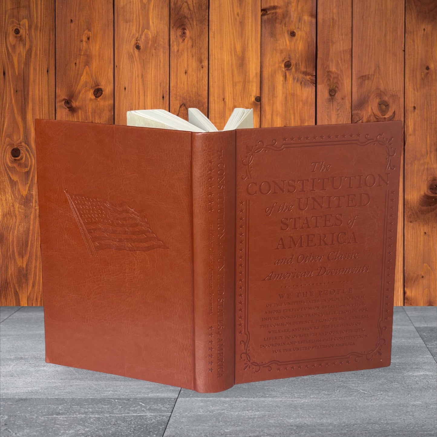 The CONSTITUTION Of The UNITED STATES Of America - Collectible Deluxe Special Gift Edition - Flexi Bound Faux Leather Cover - Classic Book