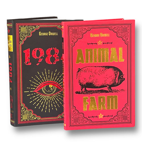 2-Book Set: 1984 & Animal Farm by George Orwell - Collectible Imitation Leather Flexi Cover