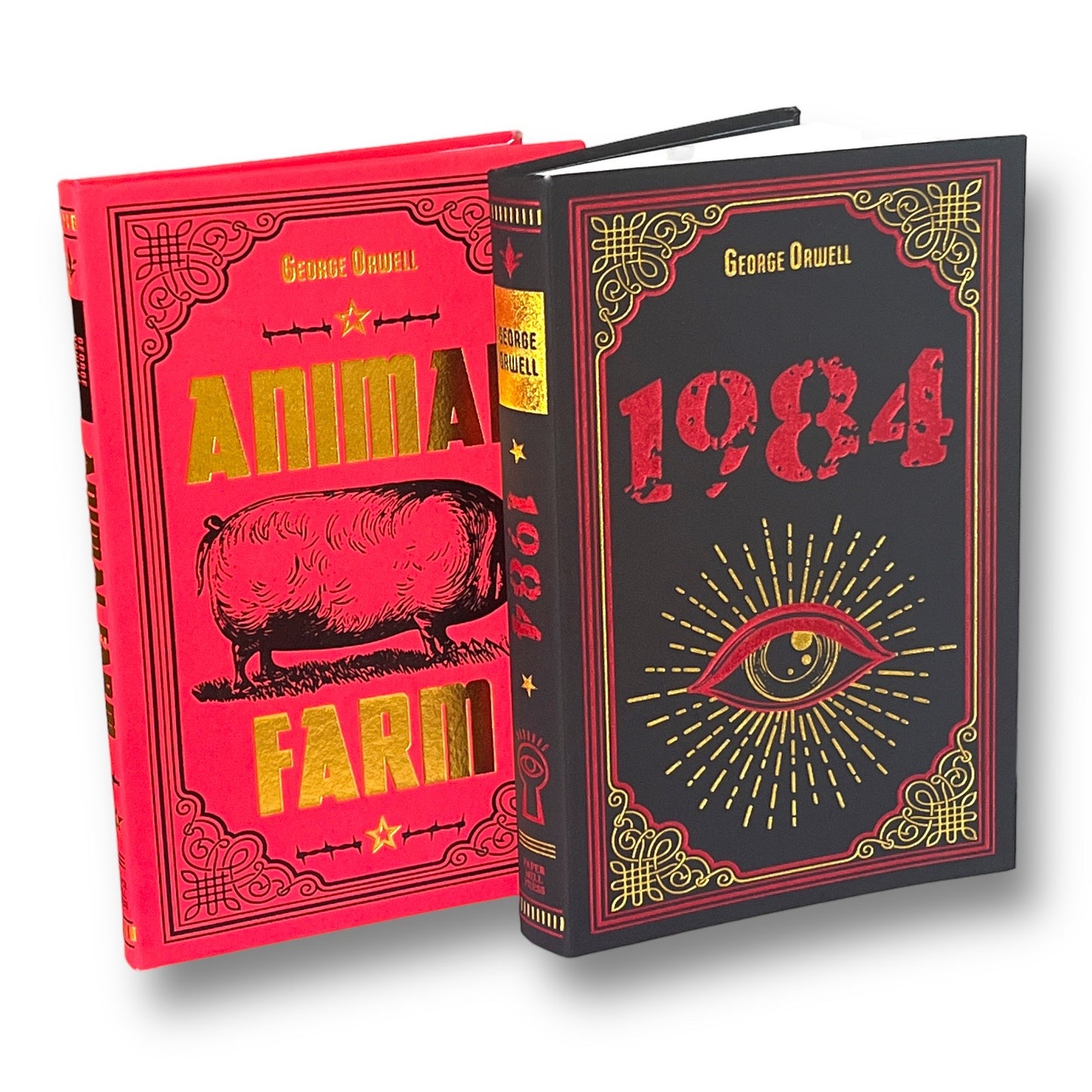 2-Book Set: 1984 & Animal Farm by George Orwell - Collectible Imitation Leather Flexi Cover