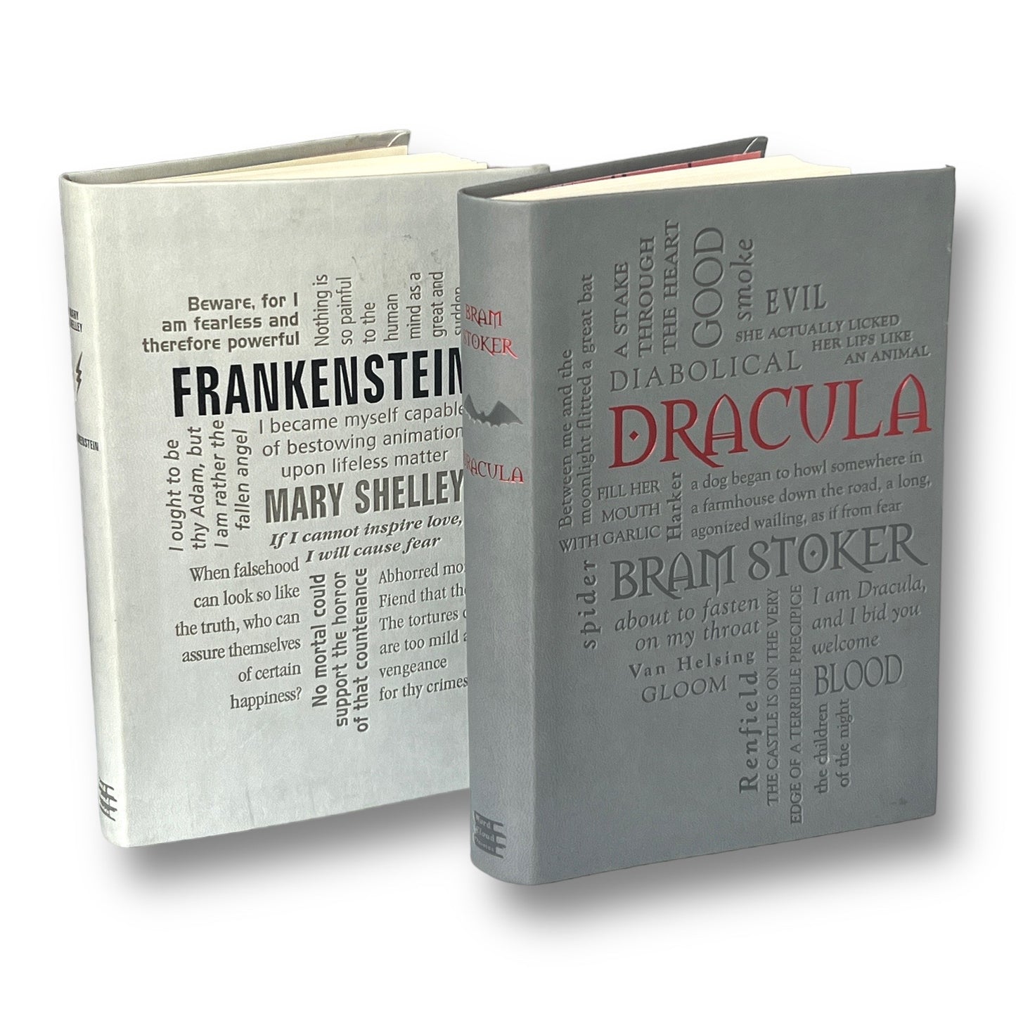 2-Book Set: Dracula by Bram Stoker & Frankenstein by Mary Shelley - Collectible Flexi Bound Faux Leather Cover