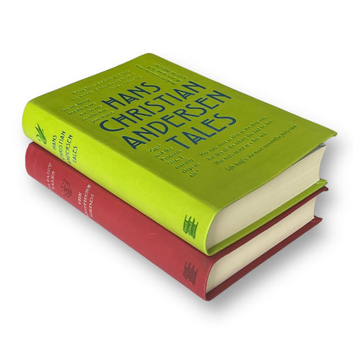 2-Book Set: Brothers Grimm & Hans Christian Andersen Tales- Collectible Flexi Bound Faux Leather Cover