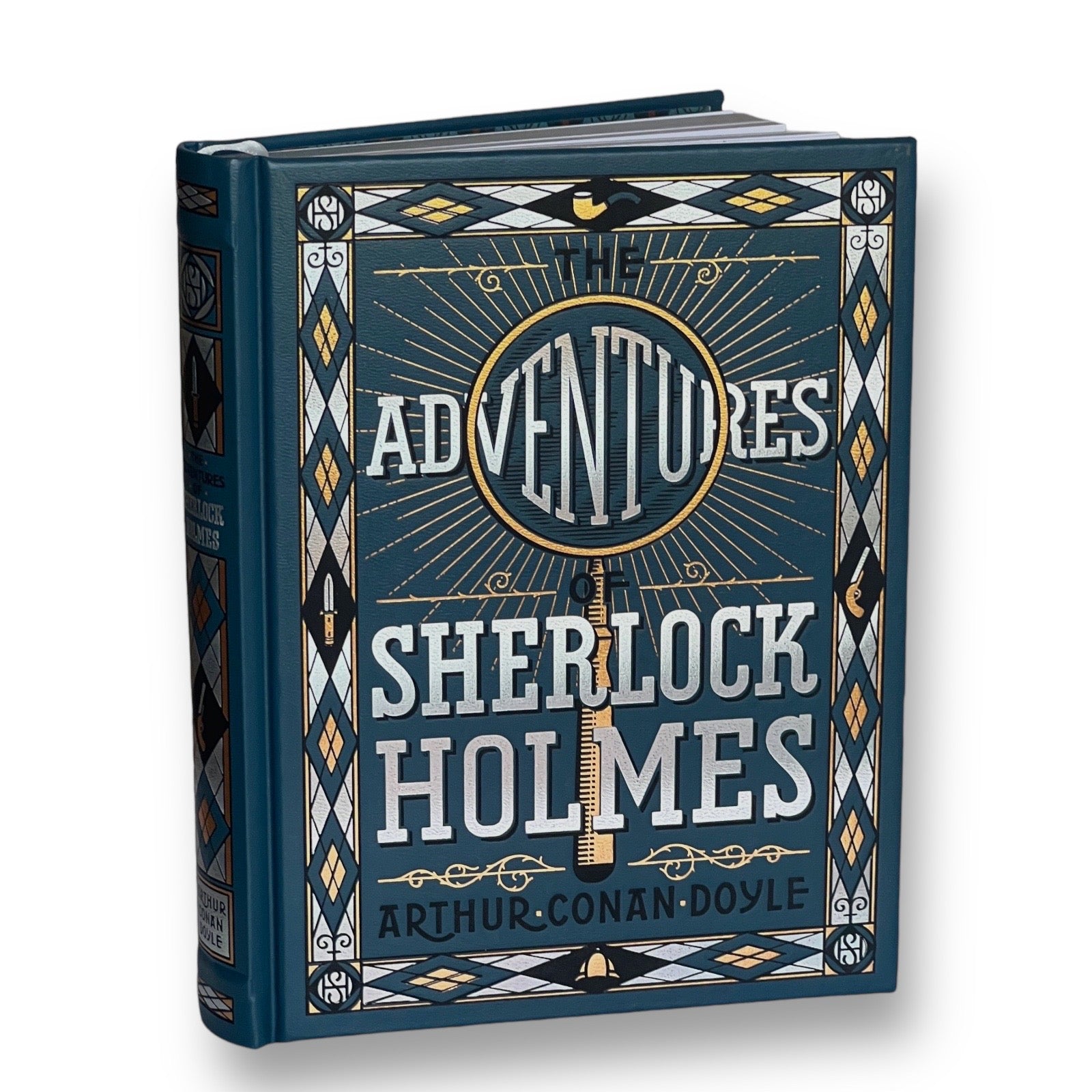 The Adventures of Sherlock Holmes by Arthur Conan Doyle - Collectible Leather Bound Hardcover