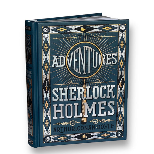 Adventures of Sherlock Holmes by Arthur Conan Doyle - Collectible Illustrated Deluxe Special Gift Edition - Leather Bound Hardcover Book