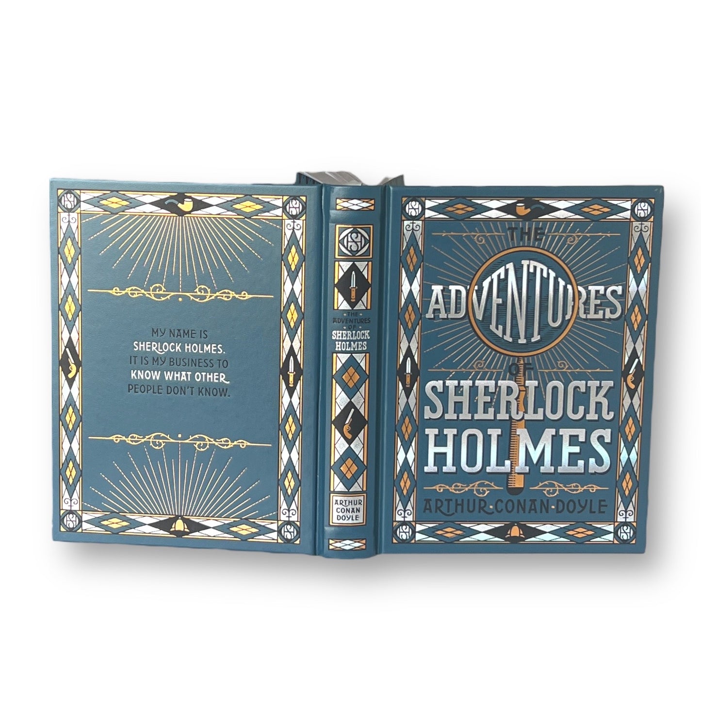 Adventures of Sherlock Holmes by Arthur Conan Doyle - Collectible Illustrated Deluxe Special Gift Edition - Leather Bound Hardcover Book