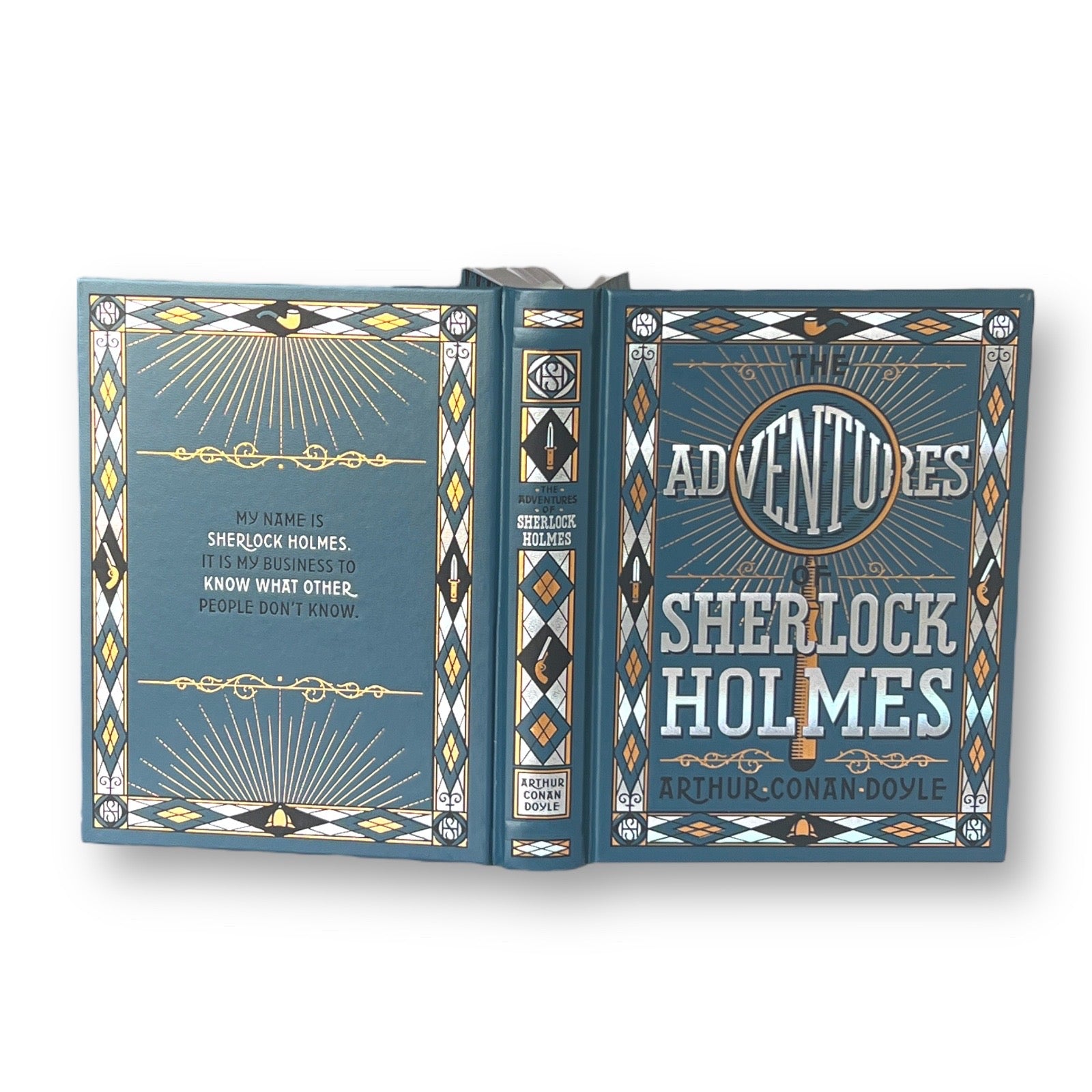 The Adventures of Sherlock Holmes by Arthur Conan Doyle - Collectible Leather Bound Hardcover
