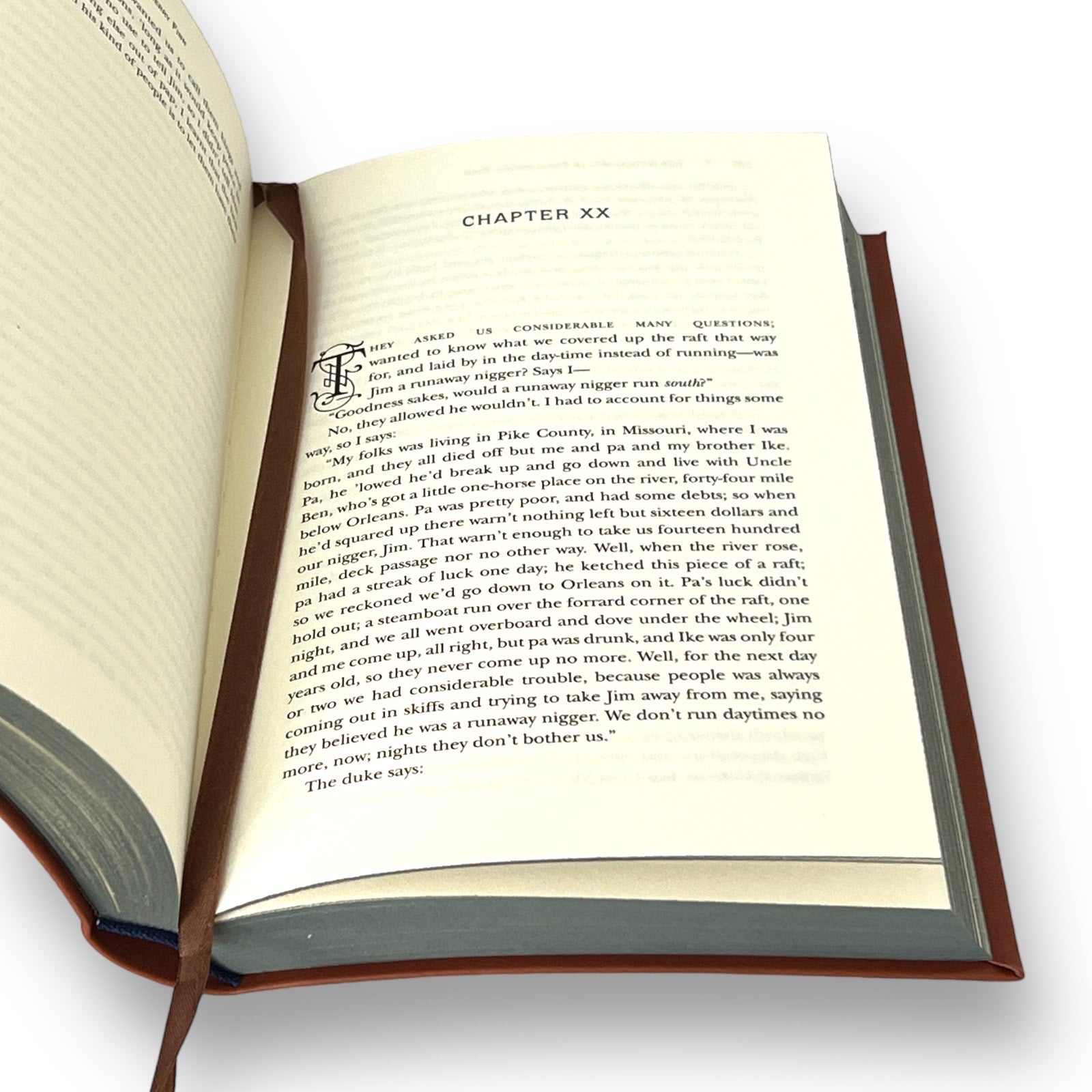 The Adventures  Of Huckleberry Finn by Mark Twain - Collectible Flexi Bound Faux Leather Cover