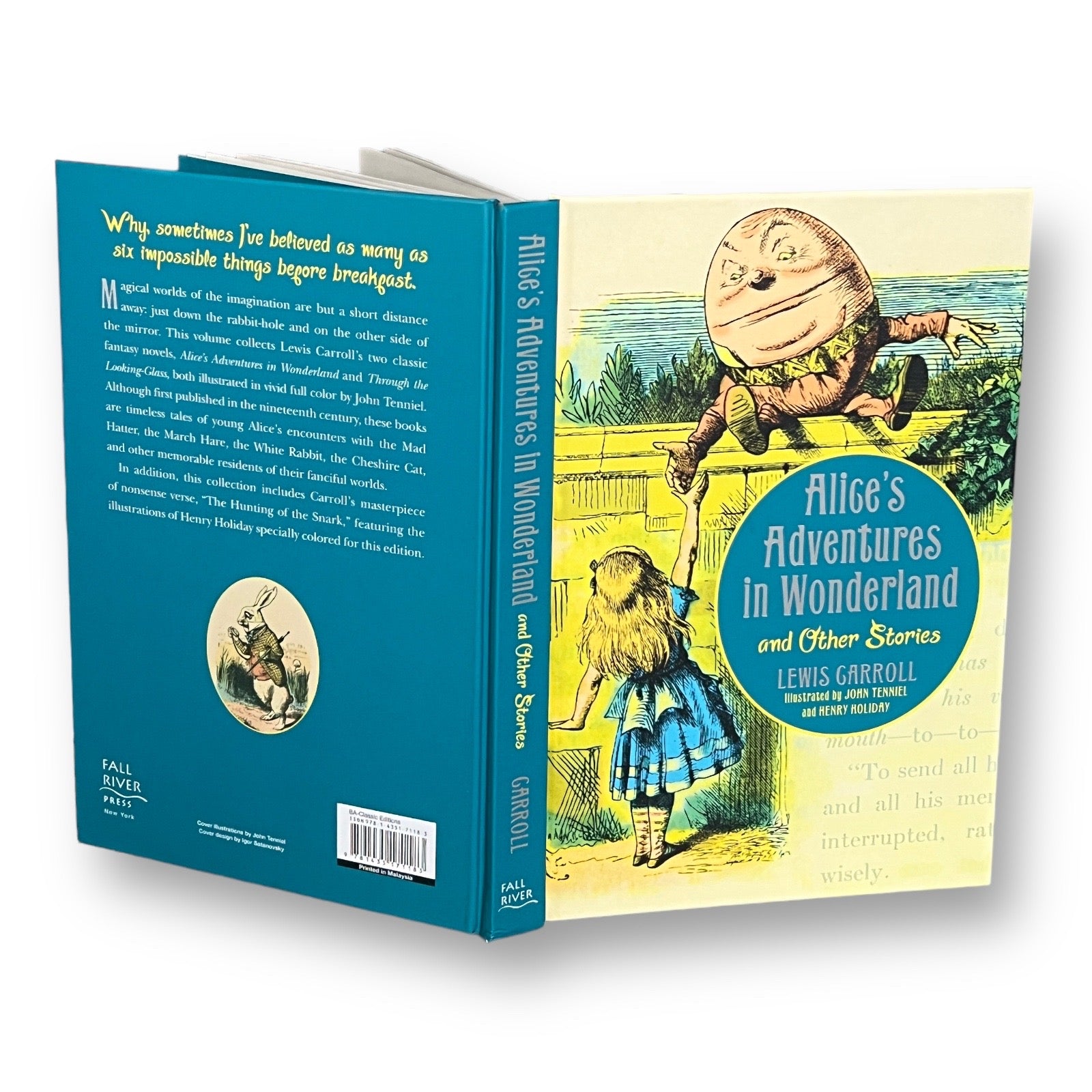 Alice's Adventures in Wonderland and Other Stories: Illustrated Edition by Lewis Carroll - Full-Color Deluxe Hardcover