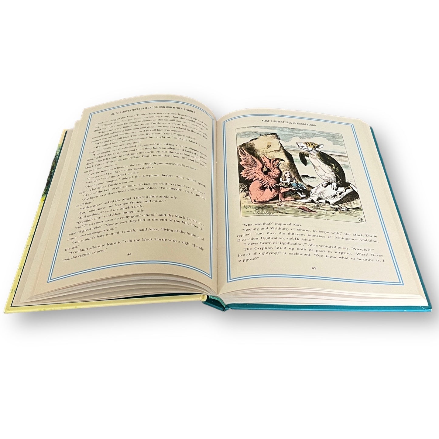 ALICE'S ADVENTURES In Wonderland by Lewis Carroll - Collectible Deluxe Illustrated Edition - Hardcover - Classic Book