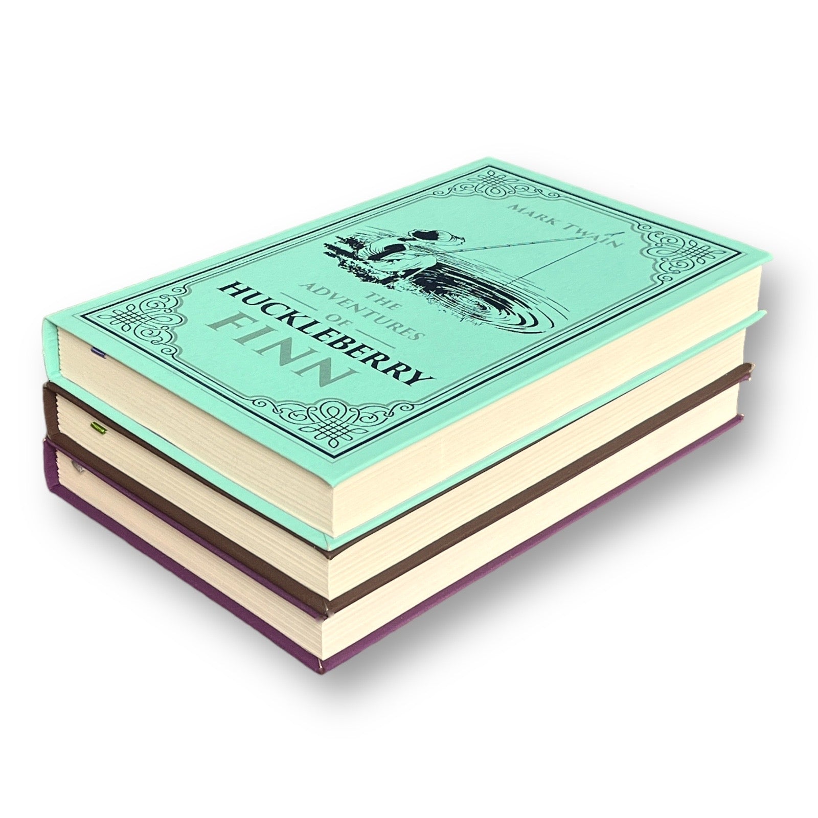 3-Book Set: Adventures Of Tom Sawyer, Huckleberry Finn, Prince & Pauper - Collectible Imitation Leather Flexi Cover Edition