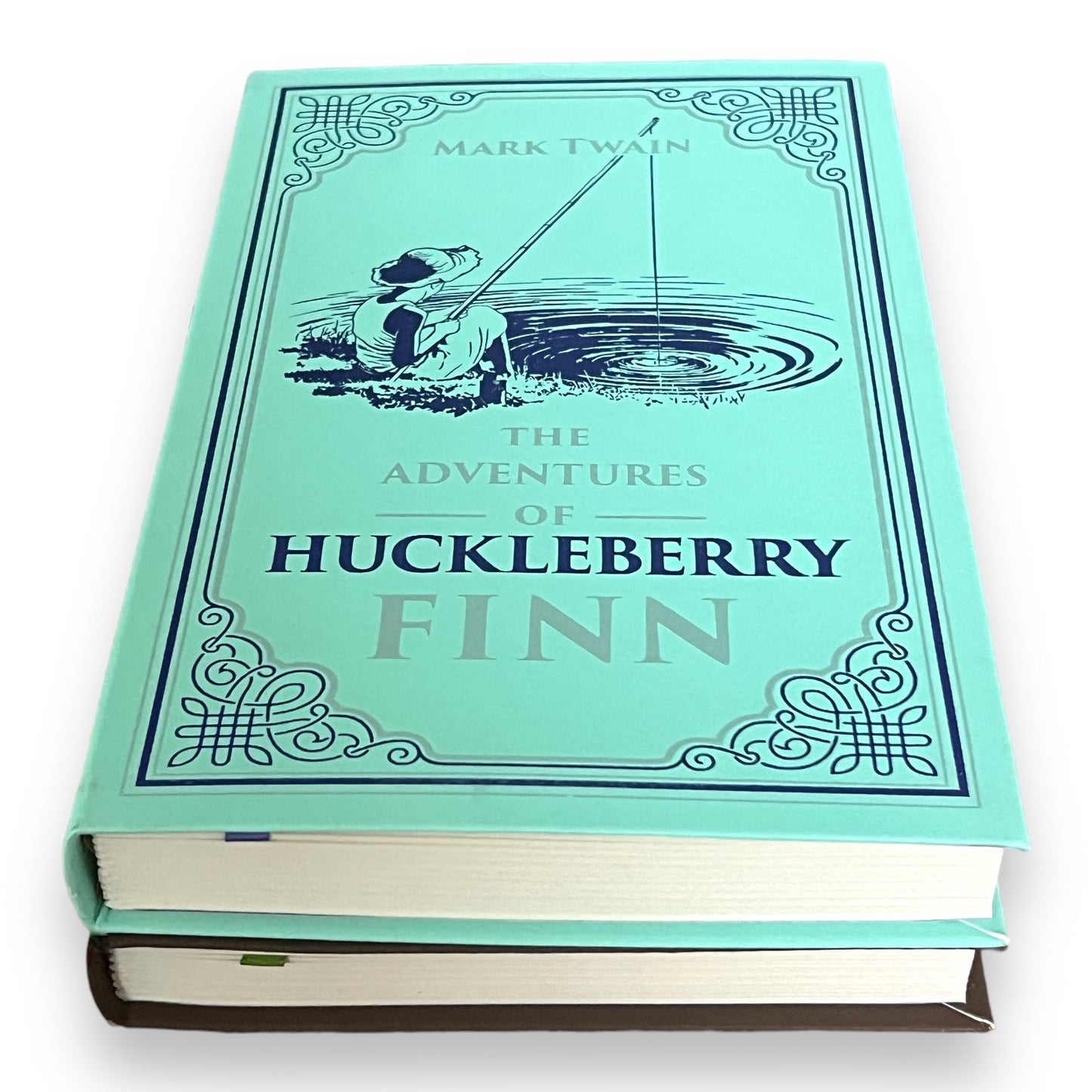 2-Book Set: Tom Sawyer, Huckleberry Finn by Mark Twain- Collectible Imitation Leather Flexi Cover Edition