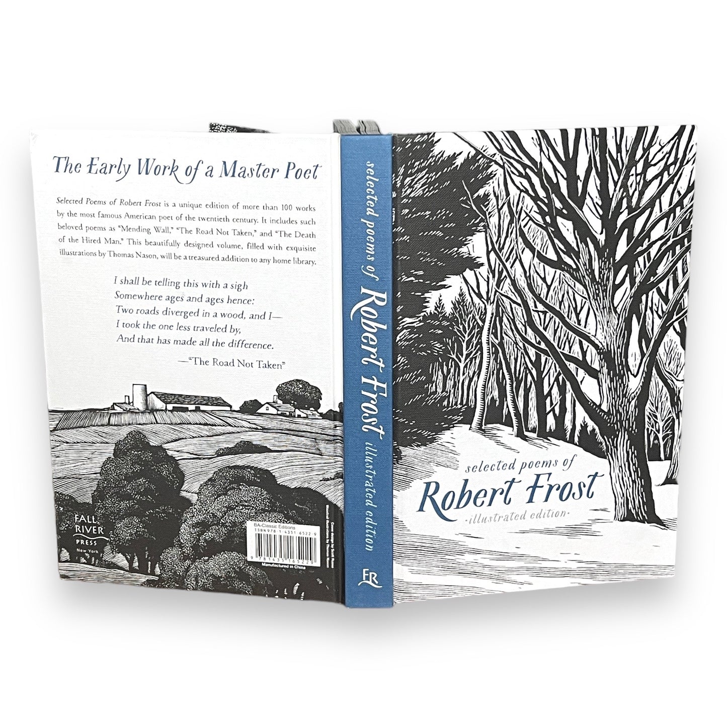 Selected POEMS Of ROBERT FROST - Collectible Deluxe Special Gift Edition - Illustrated Hardcover - Classic Book