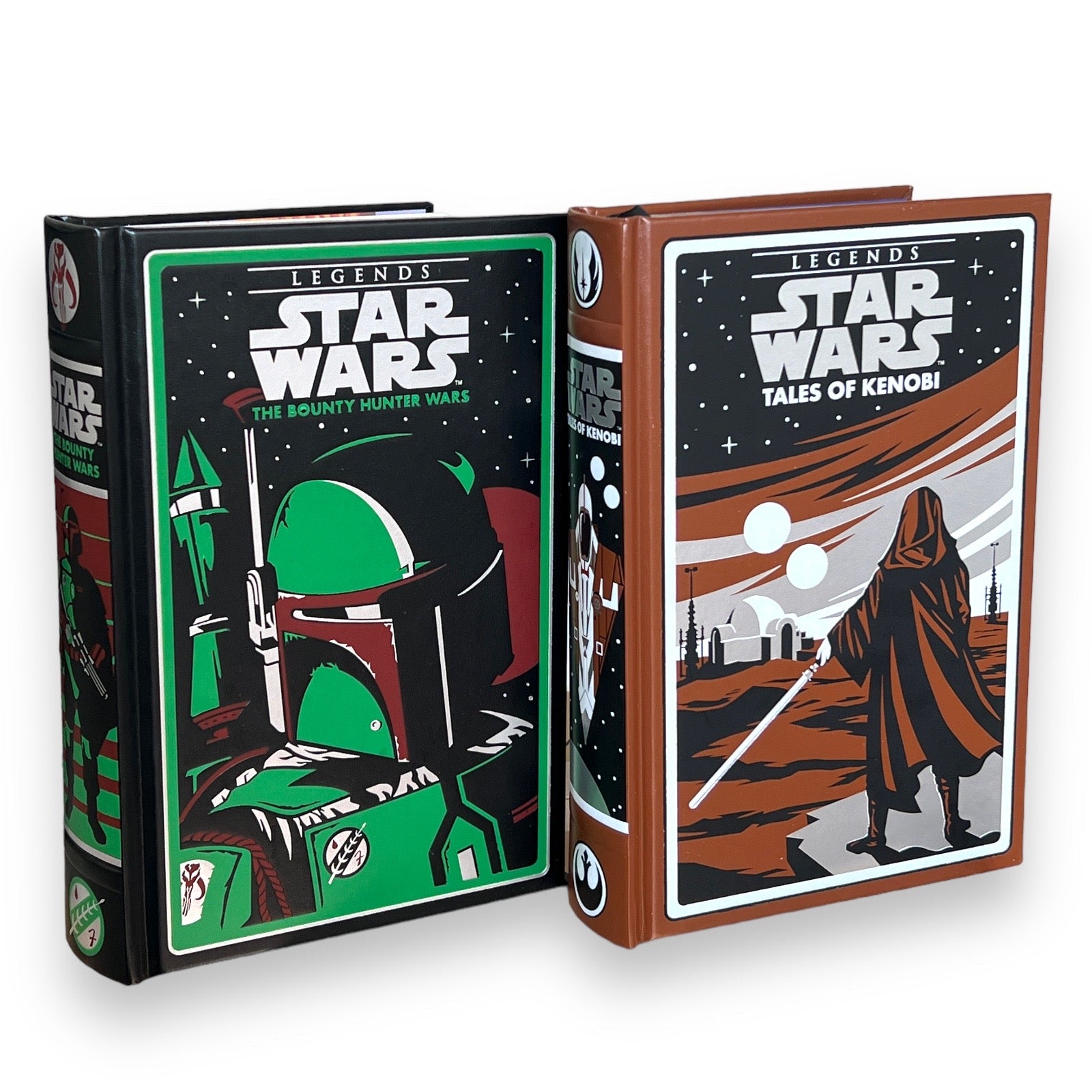 2-Book Set: STAR WARS The Bounty Hunter Wars & Tales Of Kenobi - Collectible Leather Bound Hardcover