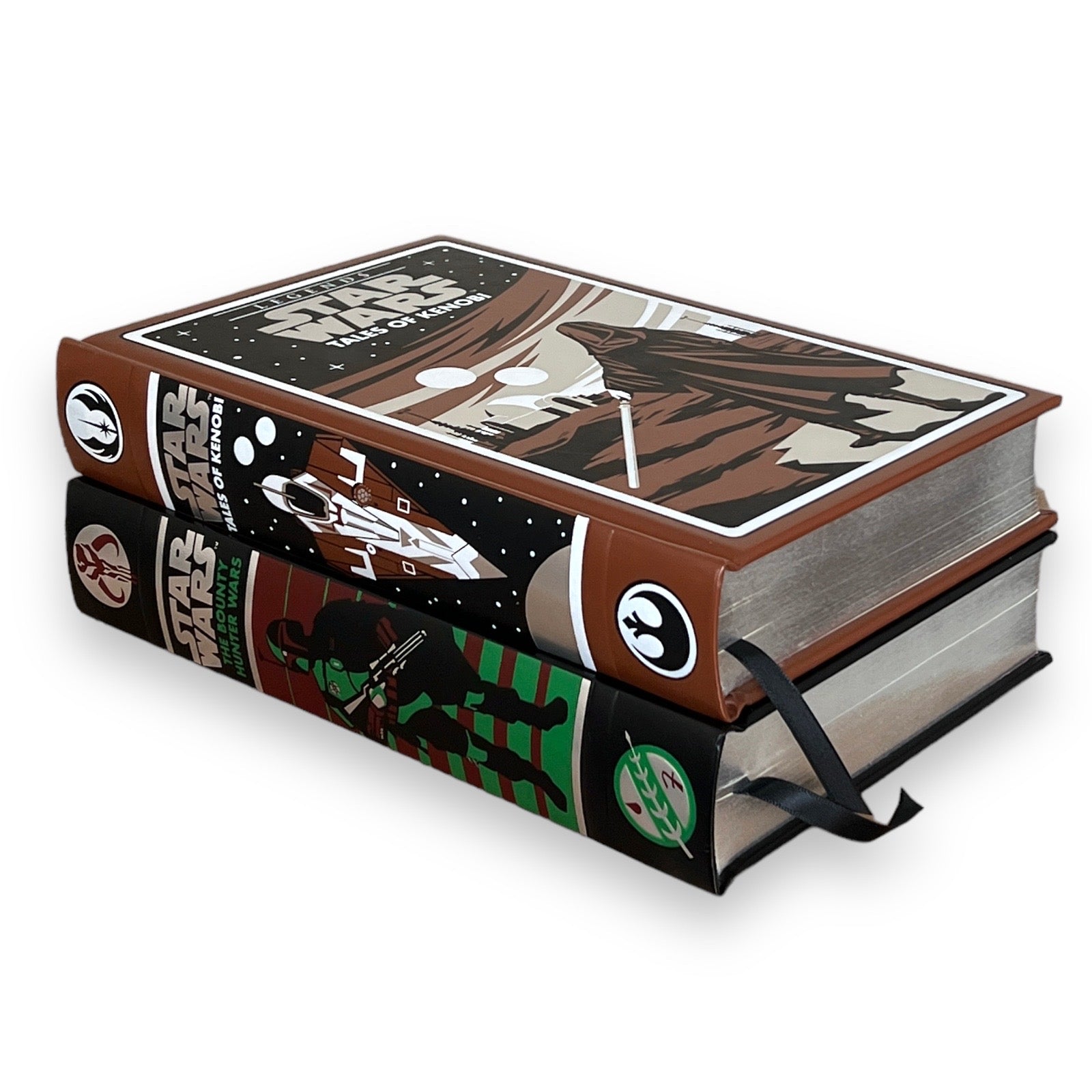 2-Book Set: STAR WARS The Bounty Hunter Wars & Tales Of Kenobi - Collectible Leather Bound Hardcover