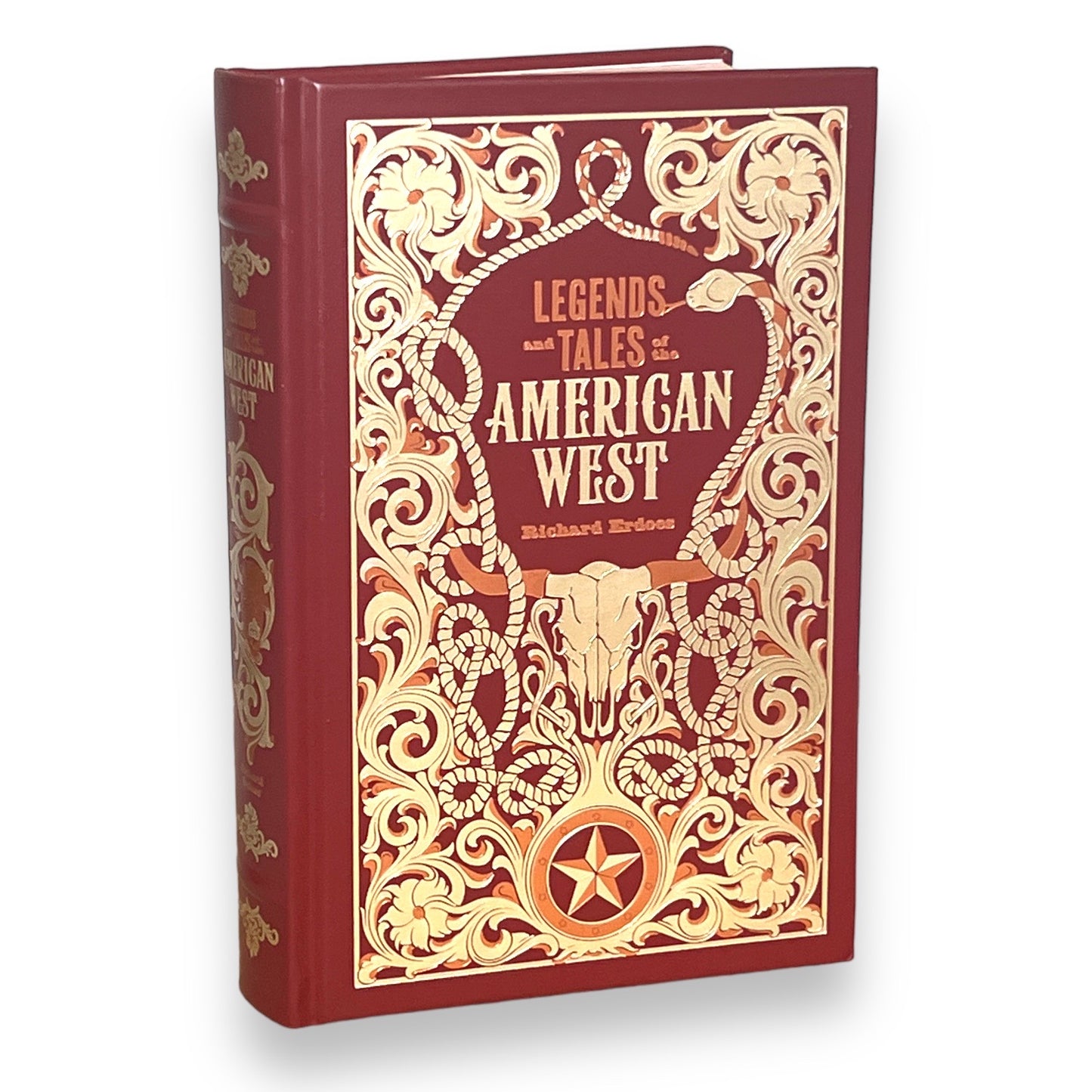 AMERICAN WEST The Legends & Tales Richard Erdoes - ILLUSTRATED Collectible Deluxe Gift Edition - Leather Bound Hardcover - Classic Book